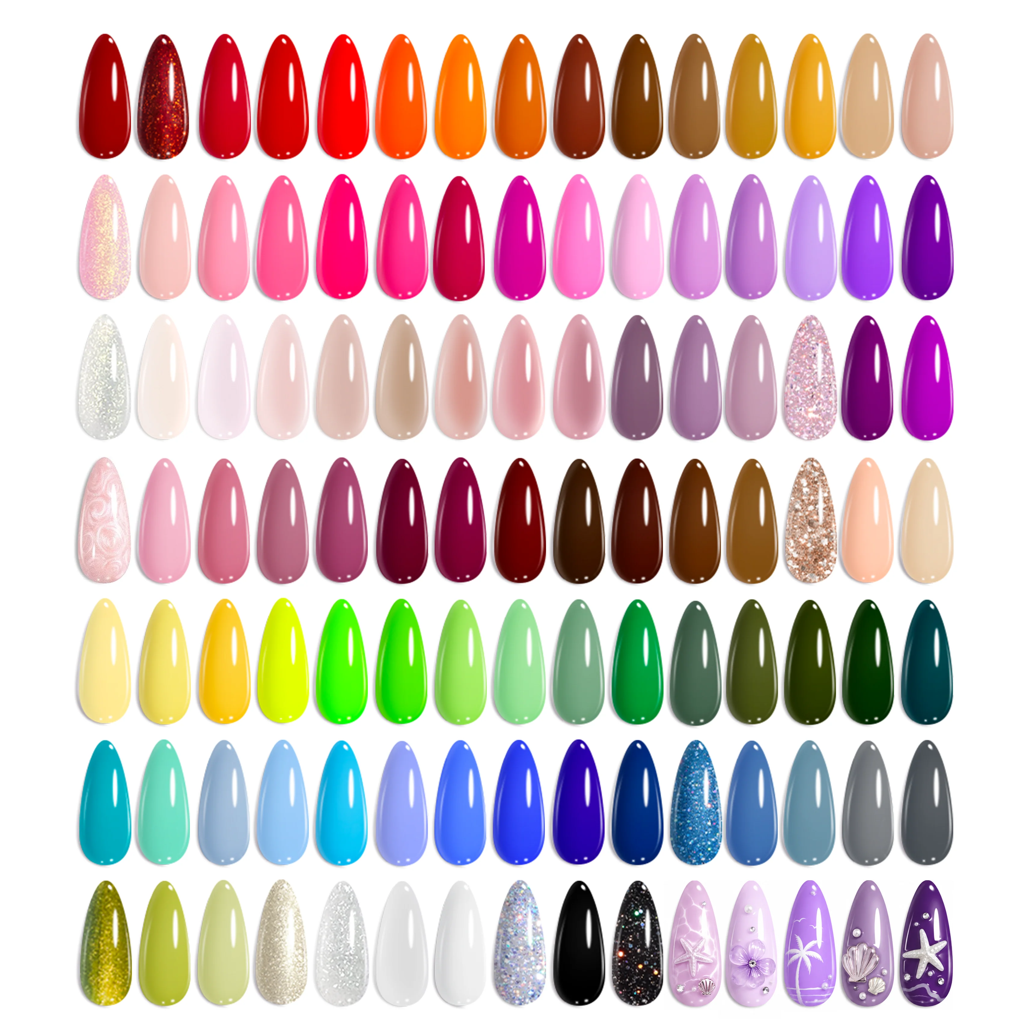 (Extra Free $20 Gift) 100 Colors Nails 110 PCS Perfect Gift Gel Polish Set for All Season - Image 8