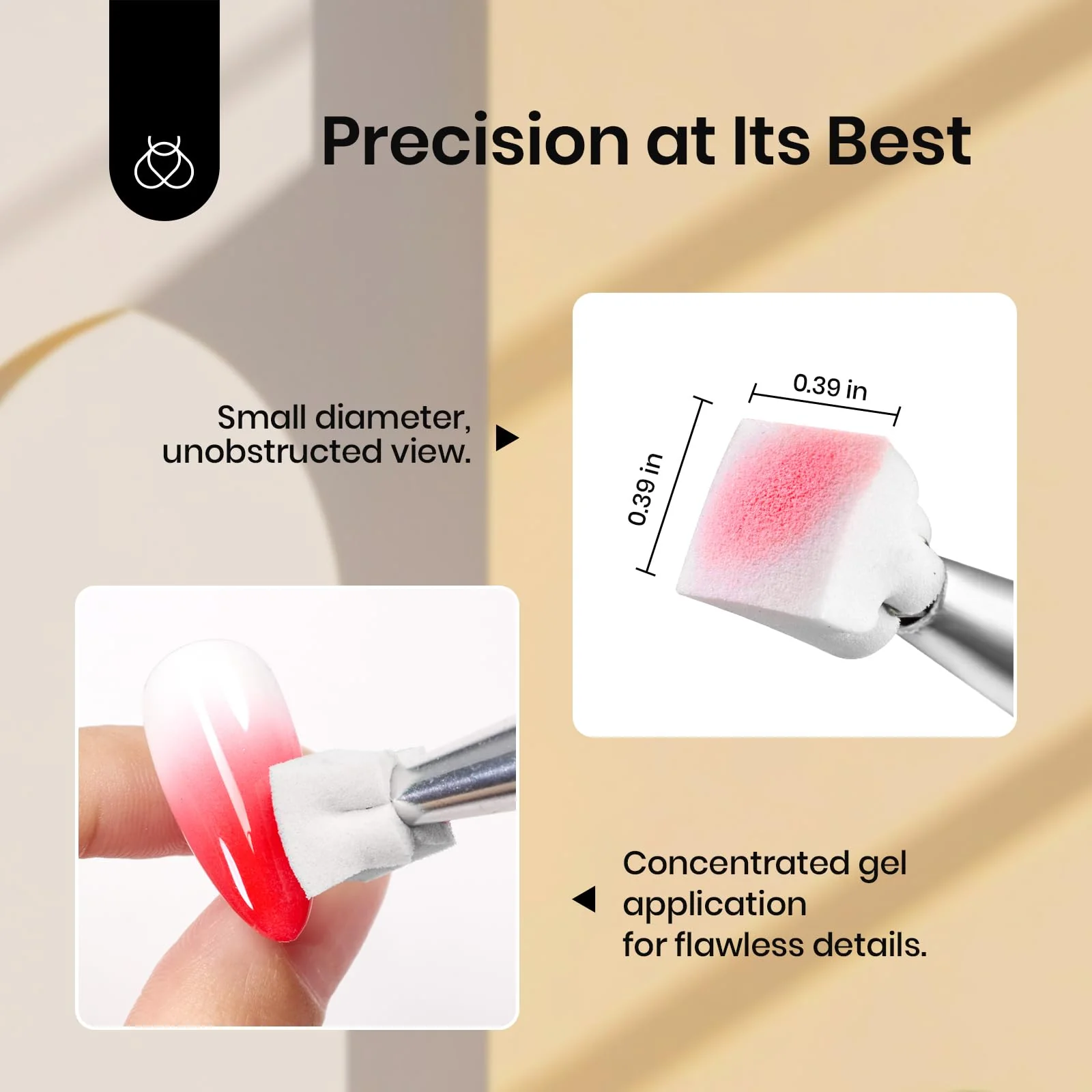 150Pcs Soft Nail Sponges for Ombre White Nail Sponge with Grabbing Pen Blooming Nails Art Brushes - Image 4