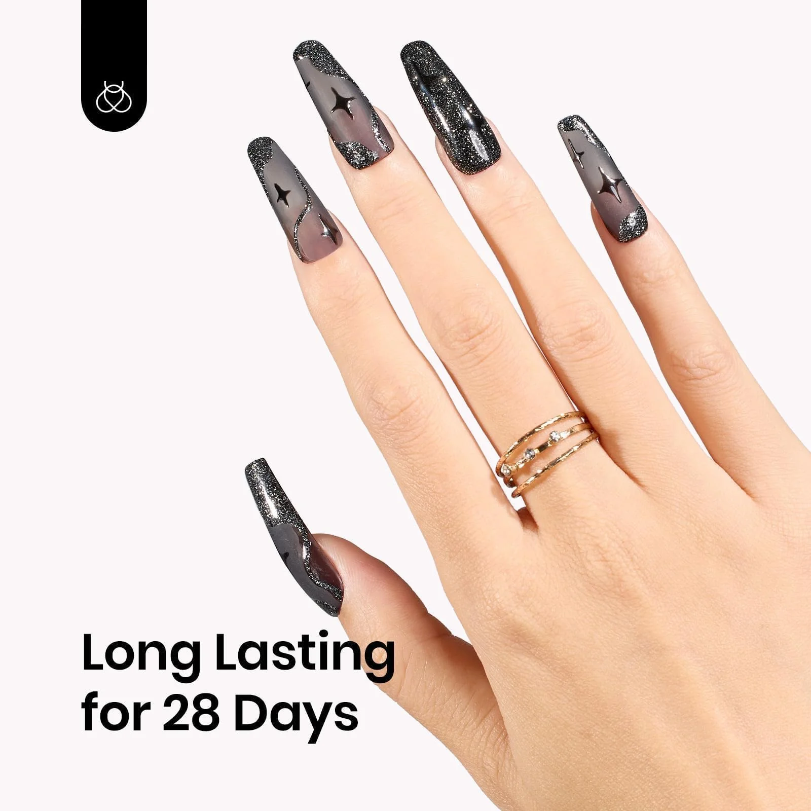 15ML Black Crystal Nails Jelly Sheer Gel Nail Polish - Image 4
