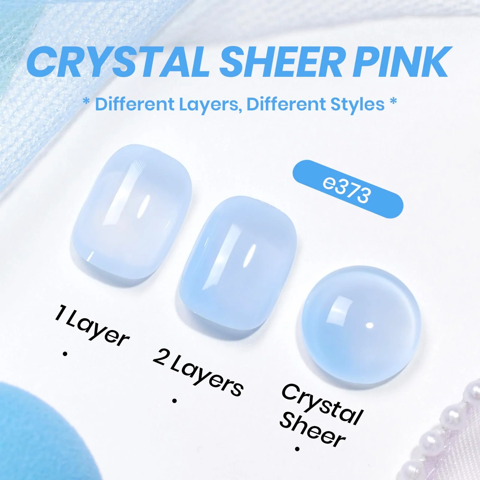 7.5ML Blueberry Milk Jelly Nails Sheer Blue Gel Nail Polish - Image 3