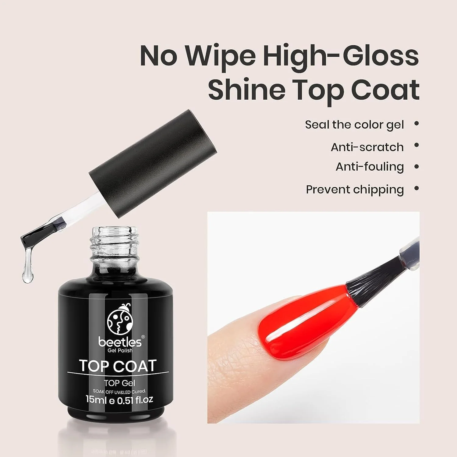 2 Pcs 15ml Base Top Coat Clear Base Coat With Builder Nail Gel Set - Image 3