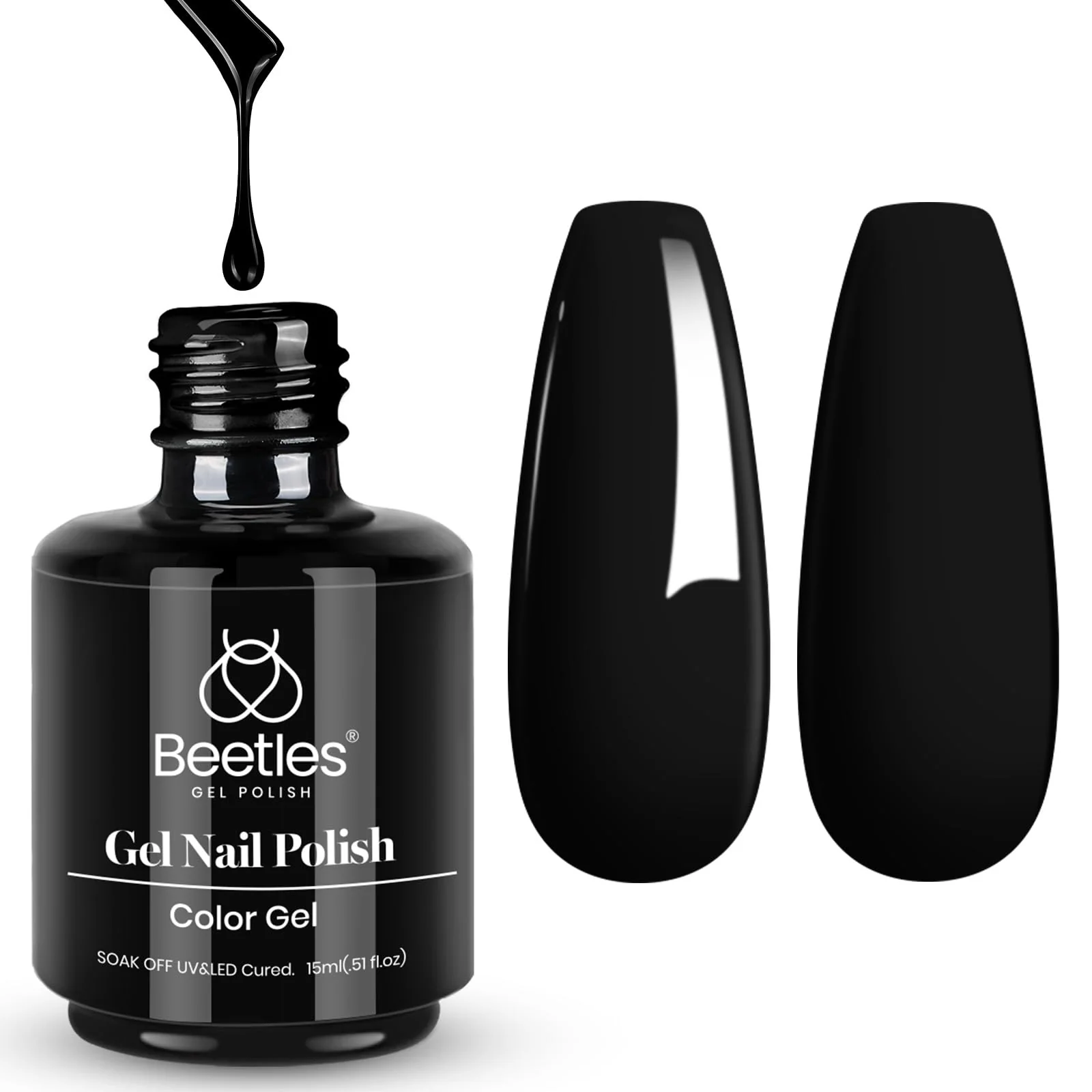 Audrey Black #a220 |15ml Gel Polish - Image 9