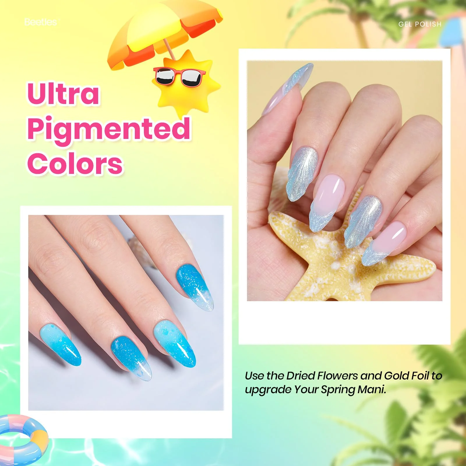 Beach Bash-20 Colors Gel Polish Nails Kit(7.5ml/Each) - Image 4