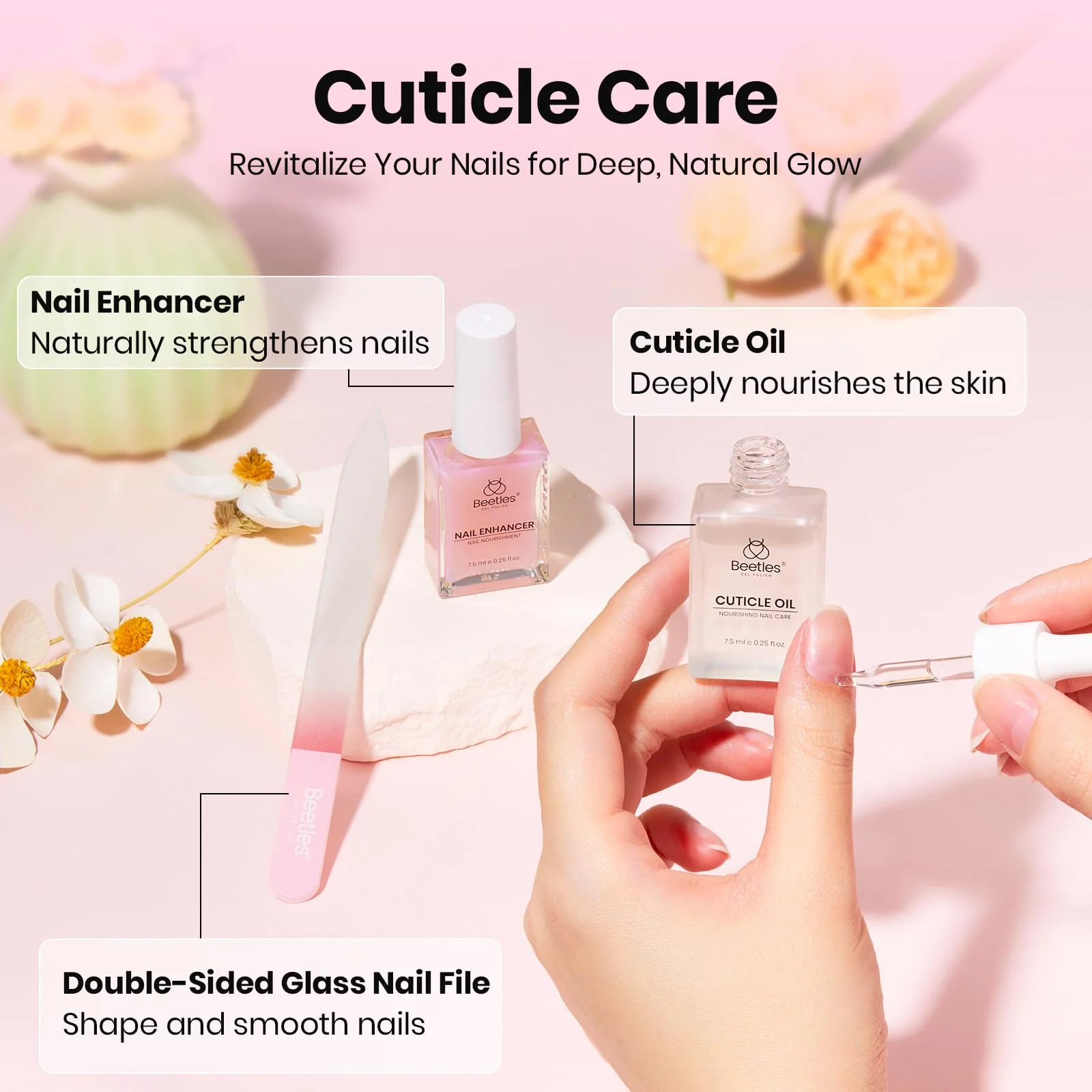 Beetles 14pcs Manicure Kit - Remover Kit Nail Care Kit Nail Prep Set - Image 5