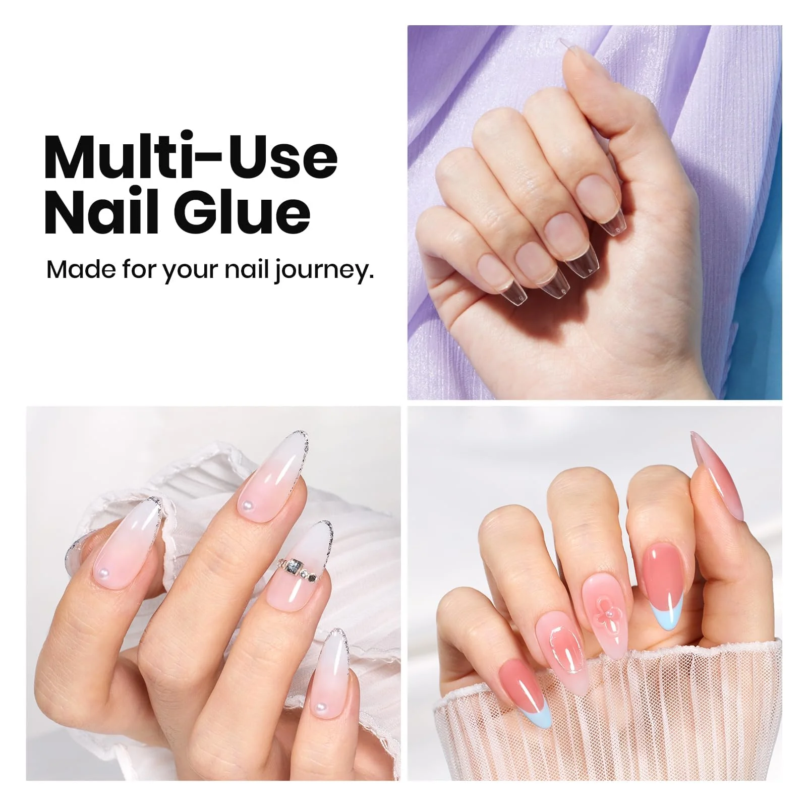 Beetles 3Pcs 15ml Hema-Free Nail Prep & Glue Set - Image 7