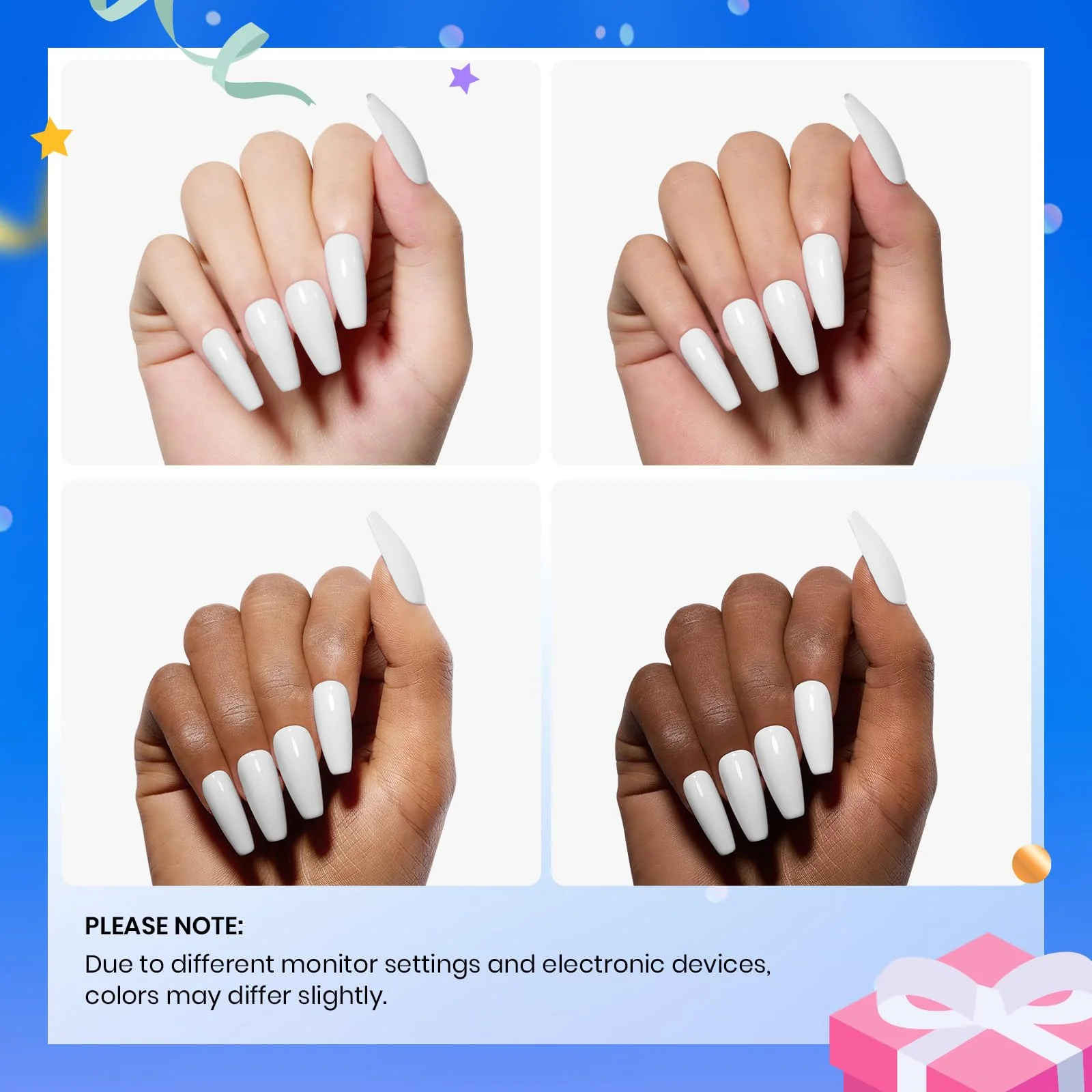 Beetles 3Pcs 15ml White Gel Nail Polish and No Wipe Gel Top Coat & Base Coat Set - Image 6