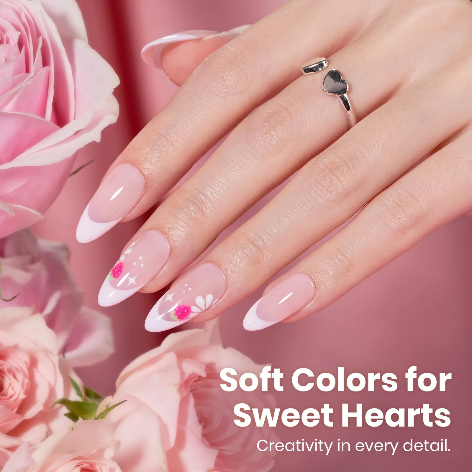 Beetles Barely Pink Gel Polish - 15ml Light Pink for Nails - Image 5