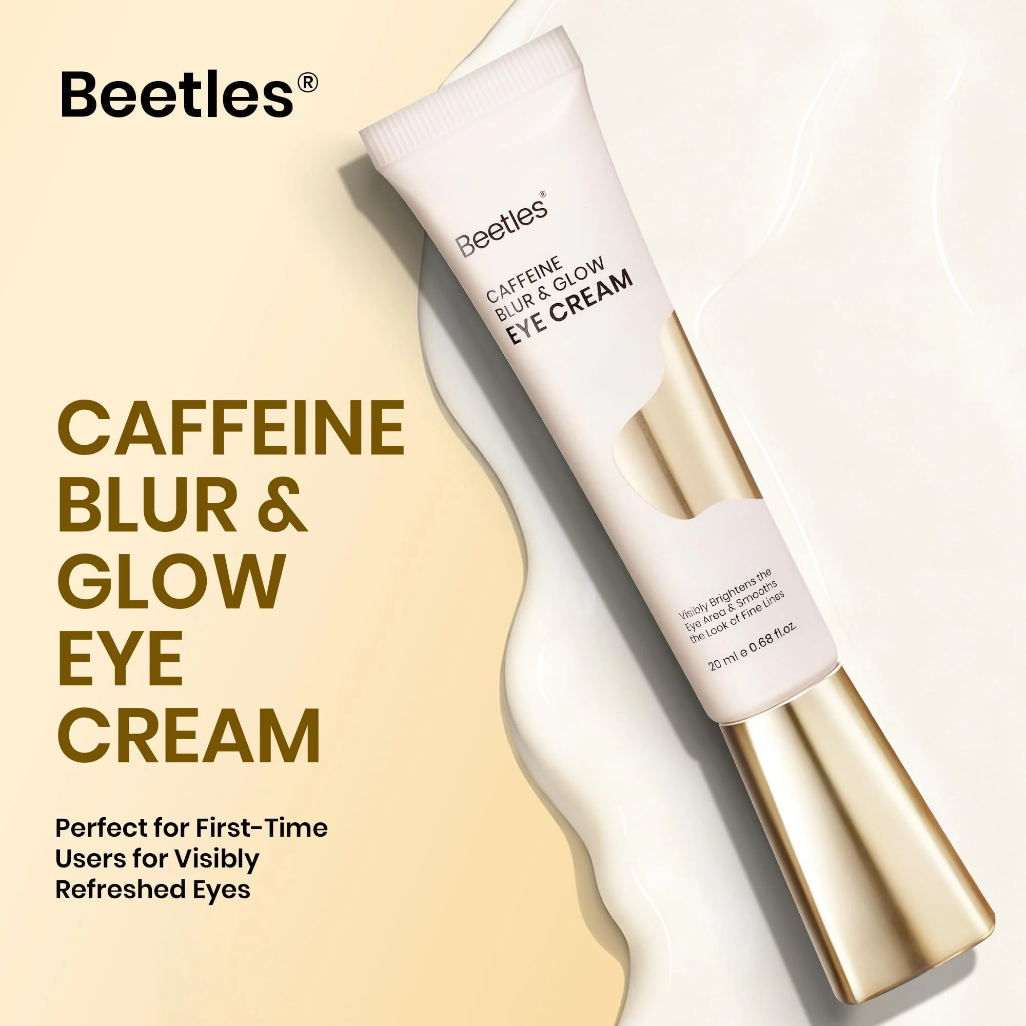 Beetles Blur & Glow Eye Cream with Caffeine & Retinol(0.68 fl oz (20 ml) - Image 2