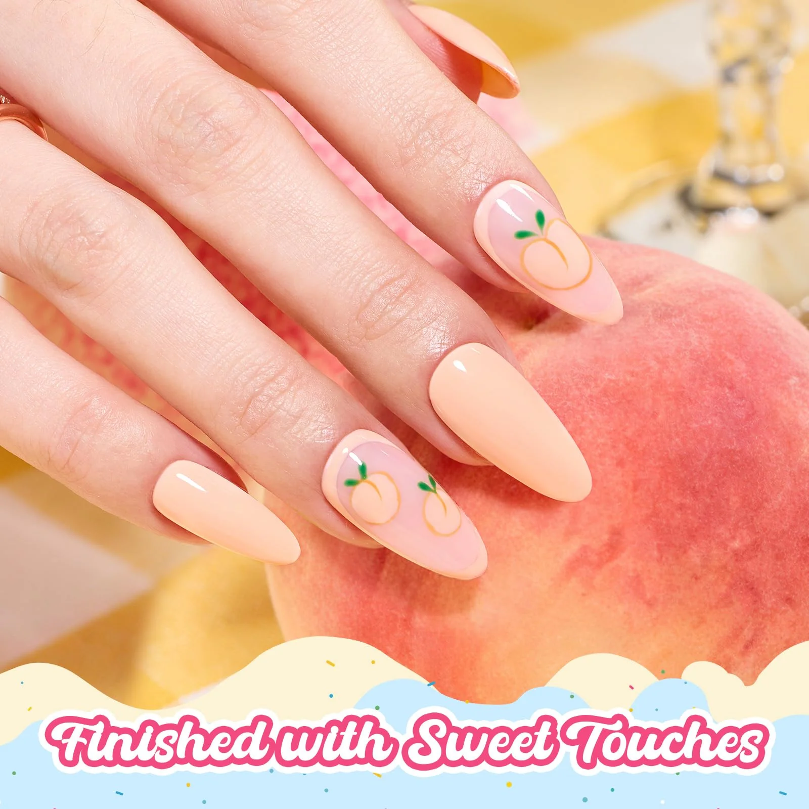 Beetles Coral Gel Nail Polish - Sweetie Peach Nails Pastel Orange Gel Nail Polish - Image 7