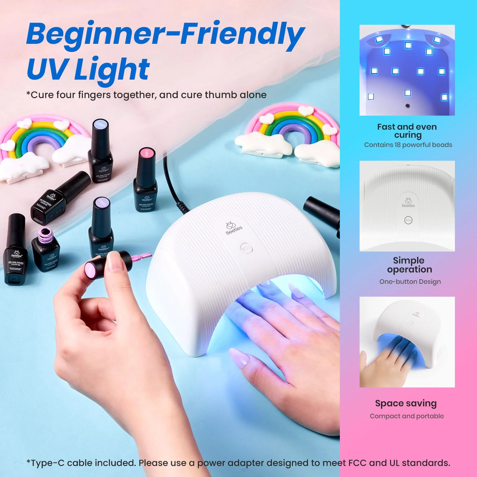 Beetles Gel Nail Starter Kit DEAL BOX Mix & Muse 20 Colors Summer Nails Shades All-in-One Mani Set - Image 9