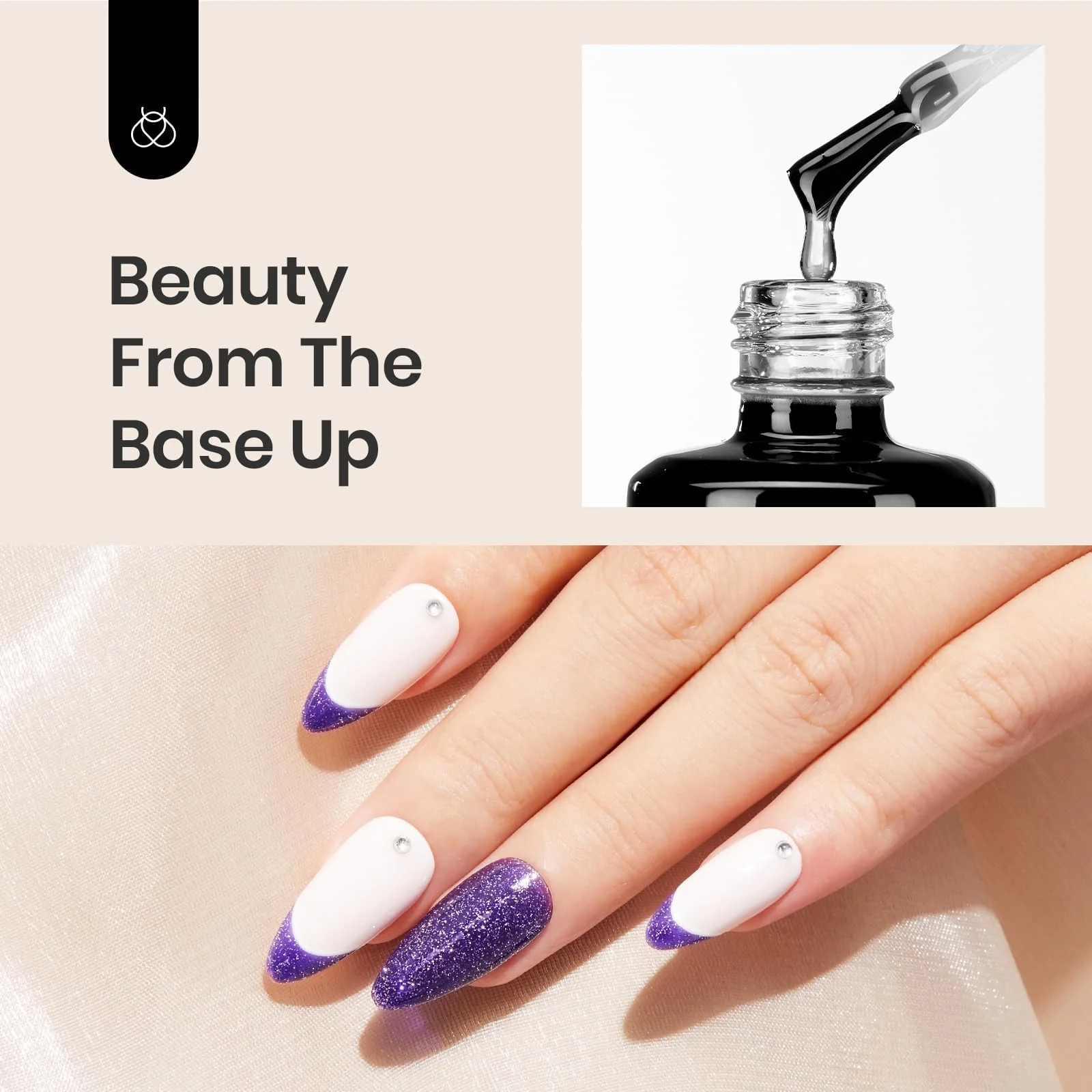 Beetles Gel Base Coat - 1Pcs 15ml Base Gel Nail Polish - Image 7