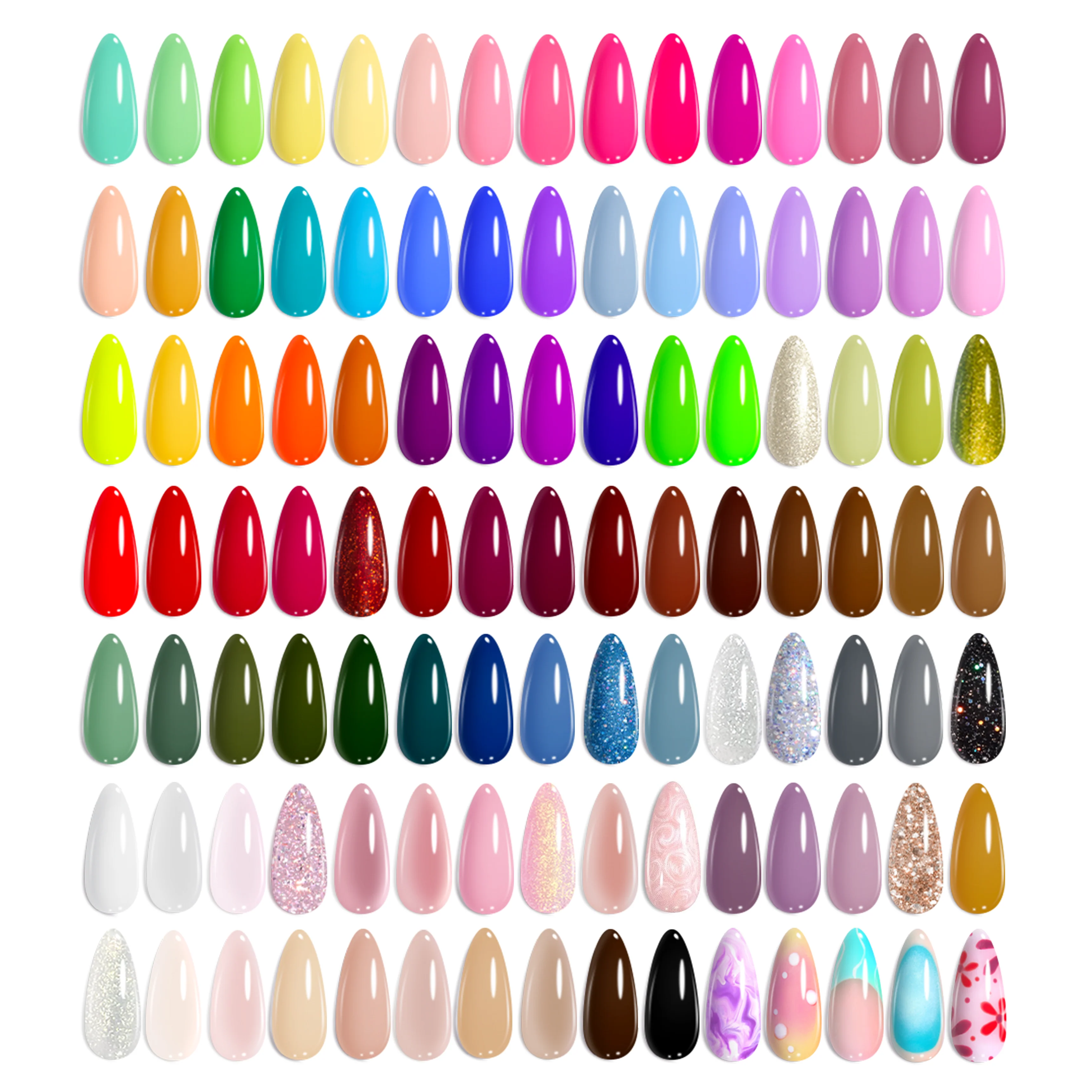 Beetles Gel Nail Starter Kit With UV Light 100 Colors 133 Pcs Summer Nails All-in-One Mani Set - Image 8