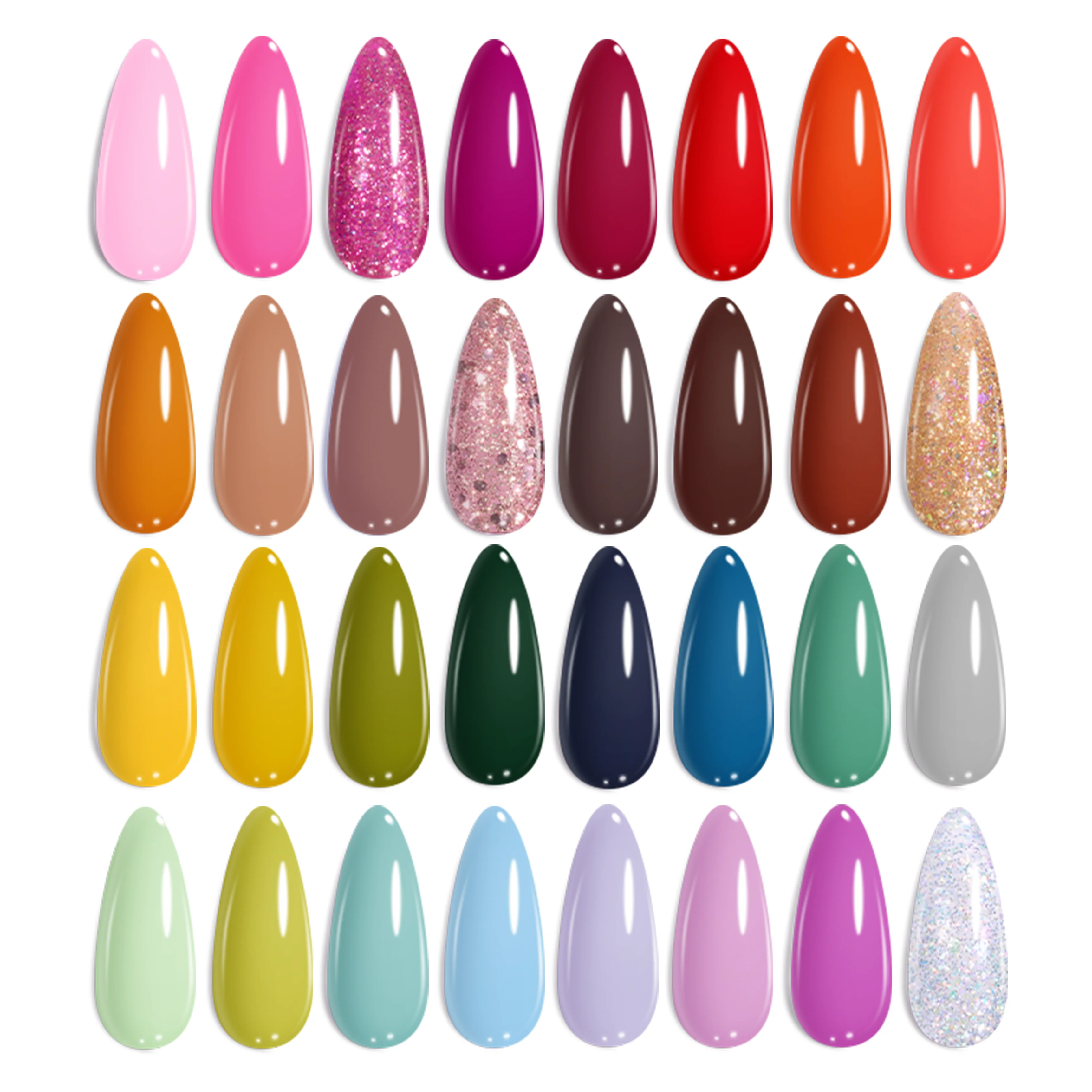 Beetles Gel Nail Starter Kit LuliCore Polka Set With UV Light 55Pcs 32 Color All-in-One Mani Kit - Image 9