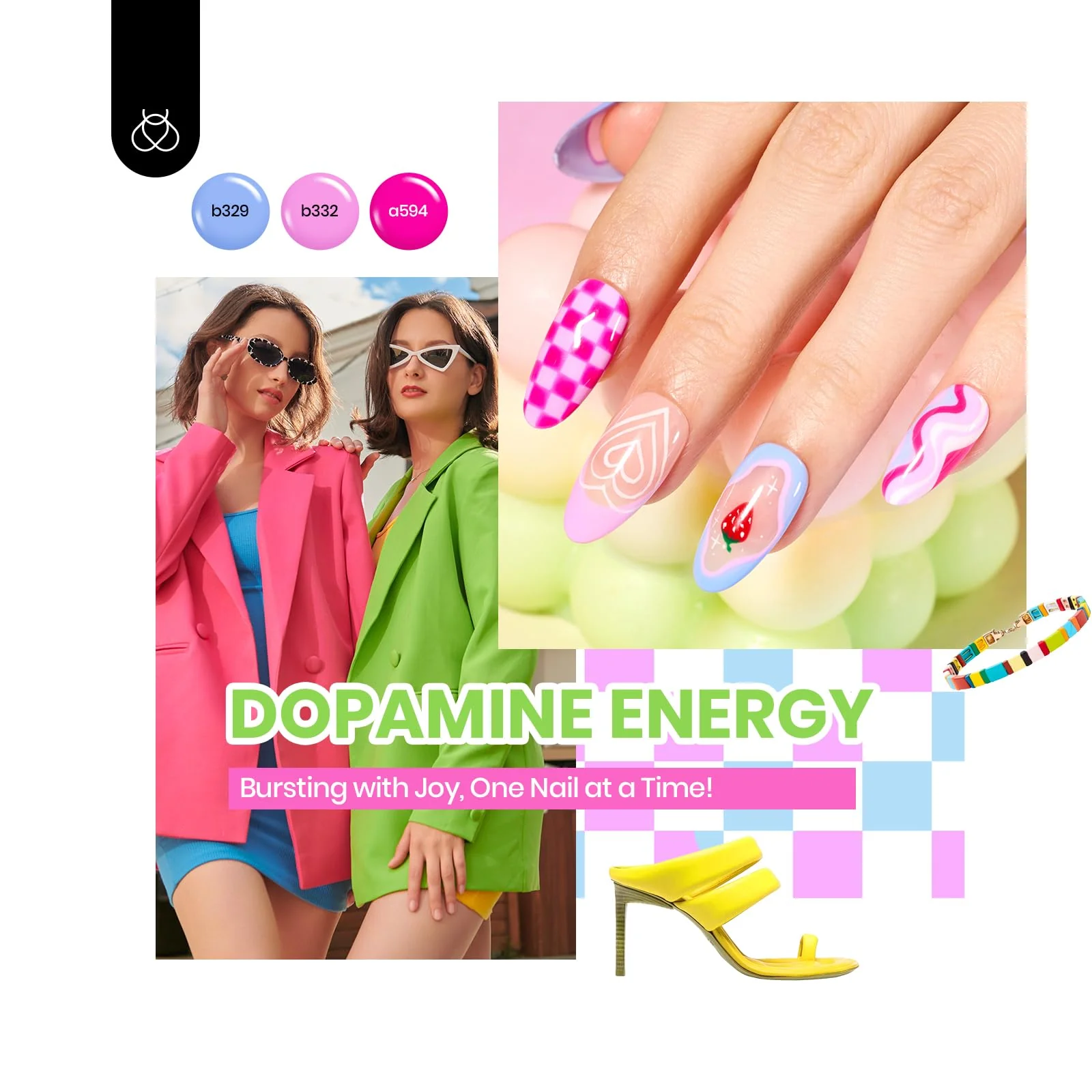Beetles Gel Nail Polish Set | Summer Nails 60 Colors Long Wearing Neon Pastel 69pcs - Image 2