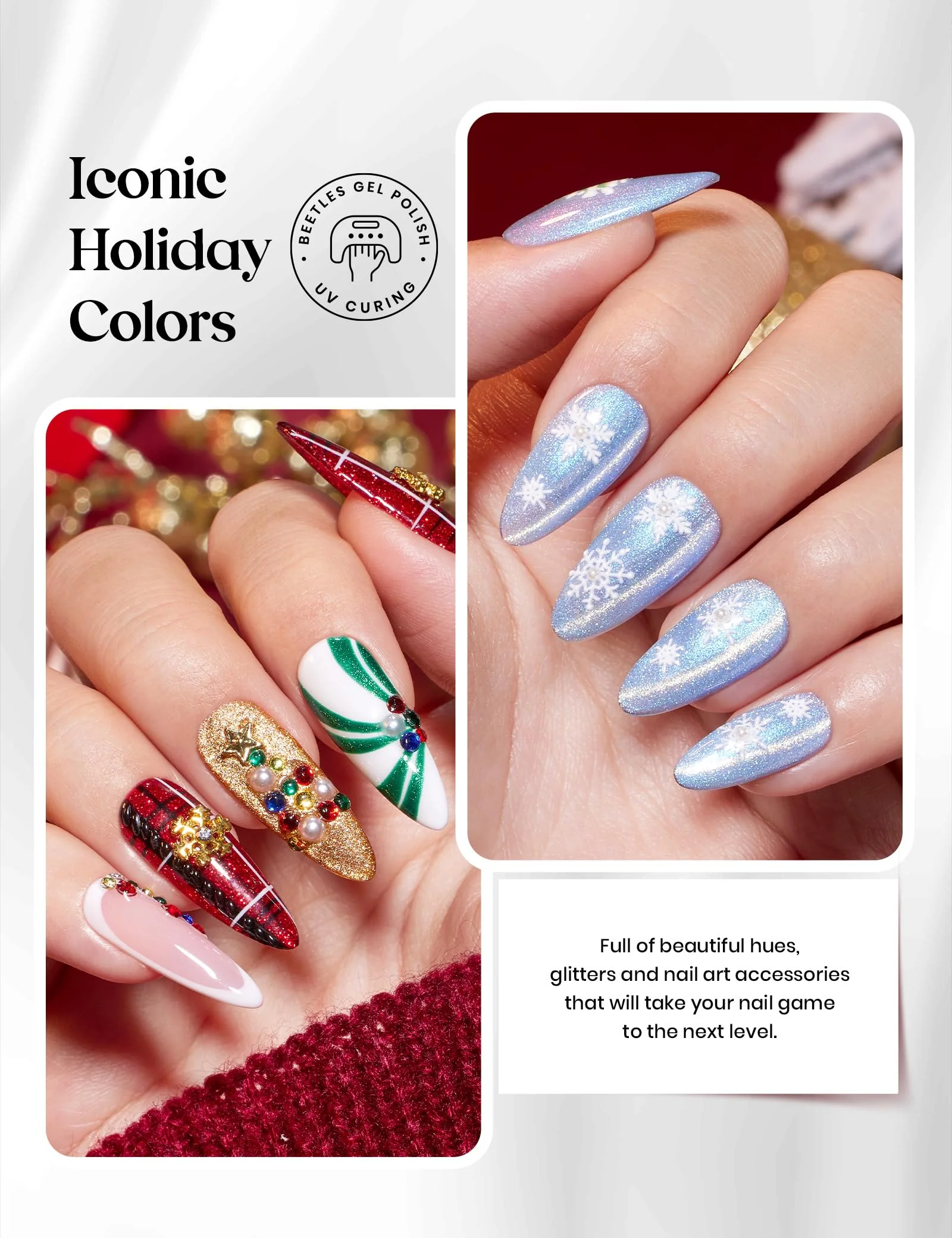 Beetles Gel Polish Merry Glitzmas 2026 Gift Box – Nail Art Set with Festive Holiday Surprises Gifts for Women Girls - Image 5