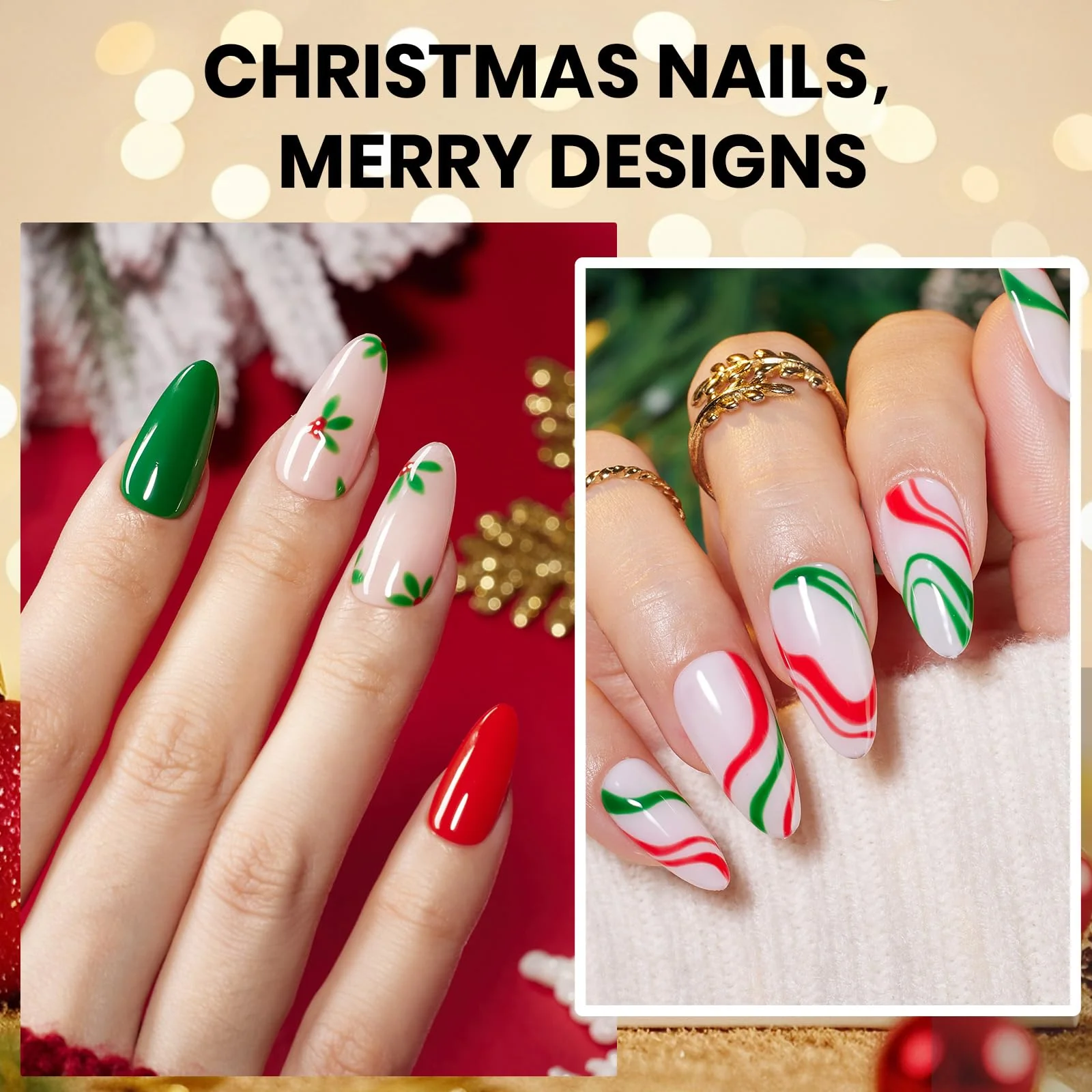 Beetles Gel Polish Prelude of Celebration - 15ML Red Green Classic Colors - Image 6