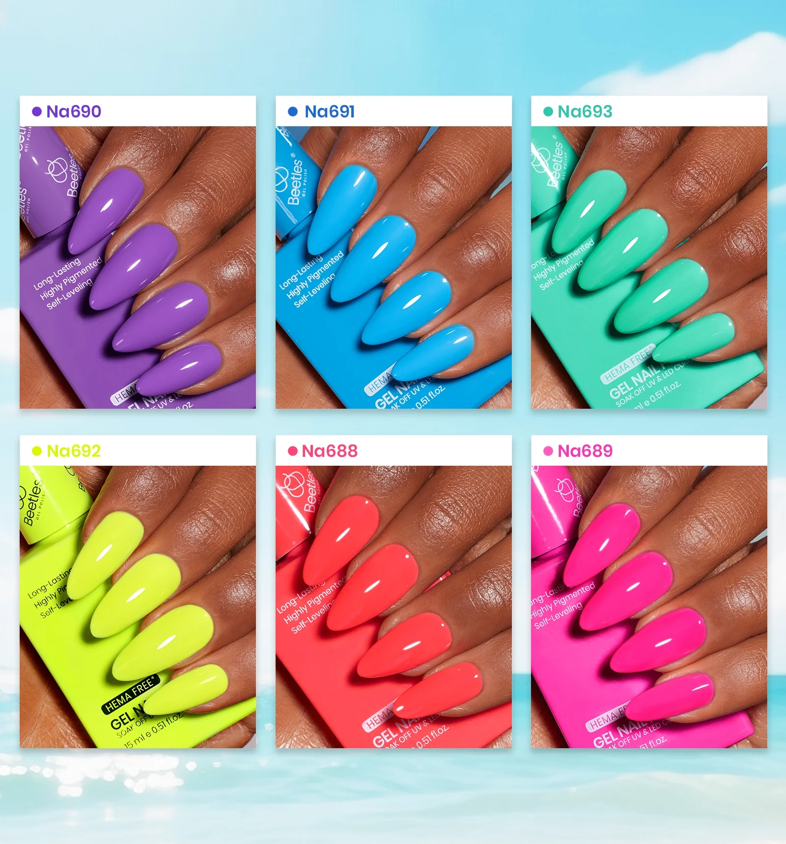 Gift Box Gel Nail Polish Set Summer Neon Pretty Box DIY Gift Basket for All Season - Image 4