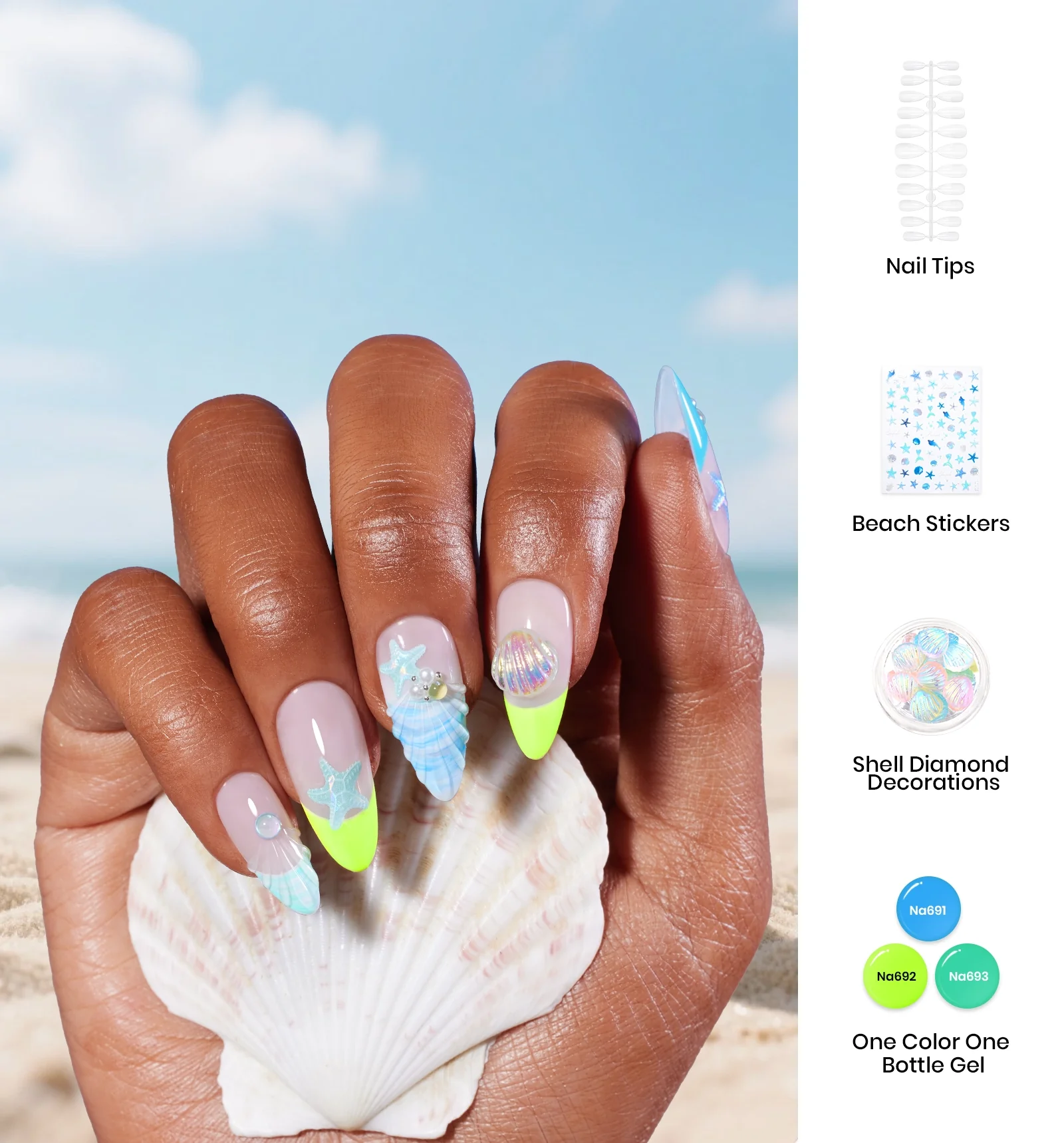 Gift Box Gel Nail Polish Set Summer Neon Pretty Box DIY Gift Basket for All Season - Image 6