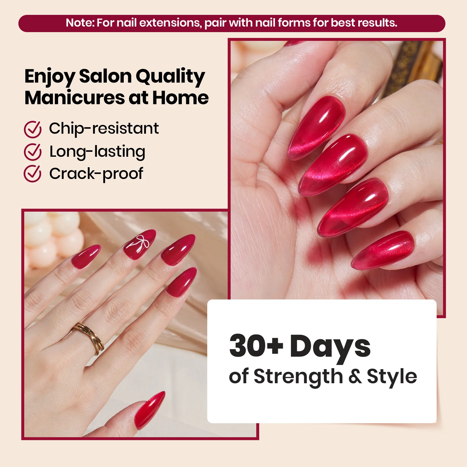 Beetles HEMA Free TPO Free Crimson Whisper Builder Gel - Image 5