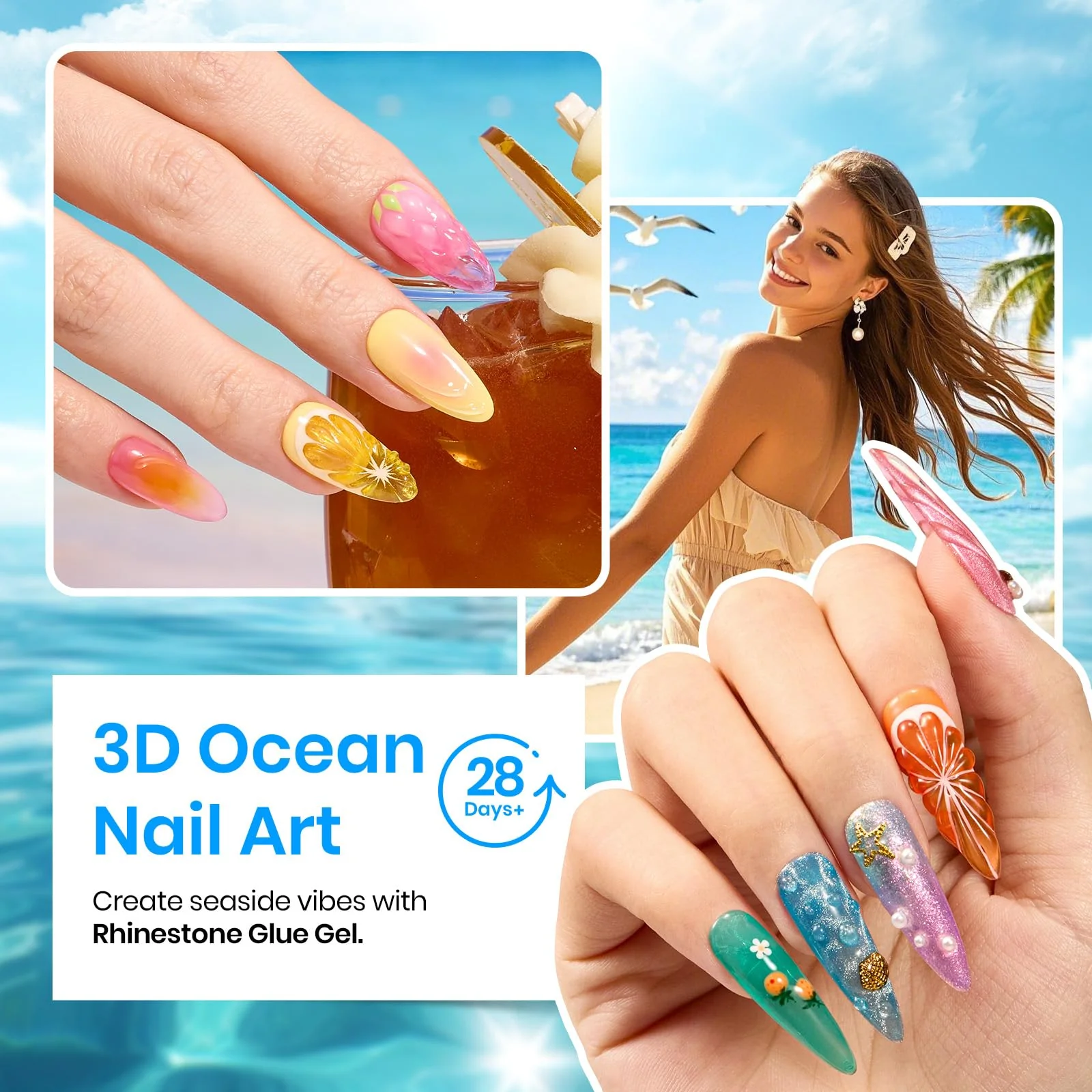Beetles High Gloss Shine 36 Colors Summer Nails Island Holiday Gel Nail Polish Kit - Image 5