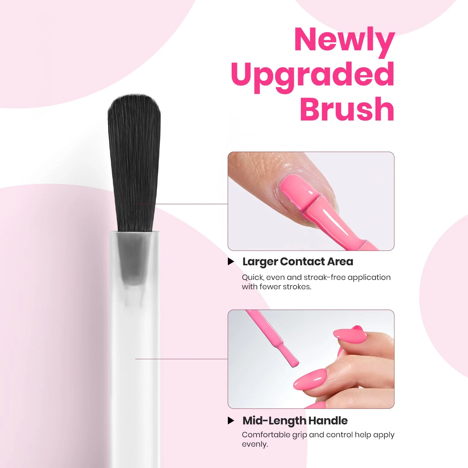 Beetles Hot Pink Gel Polish - Blush Popper 15ML/0.51Fl Oz, Hema Free Neon Pink Gel Nail Polish - Image 4
