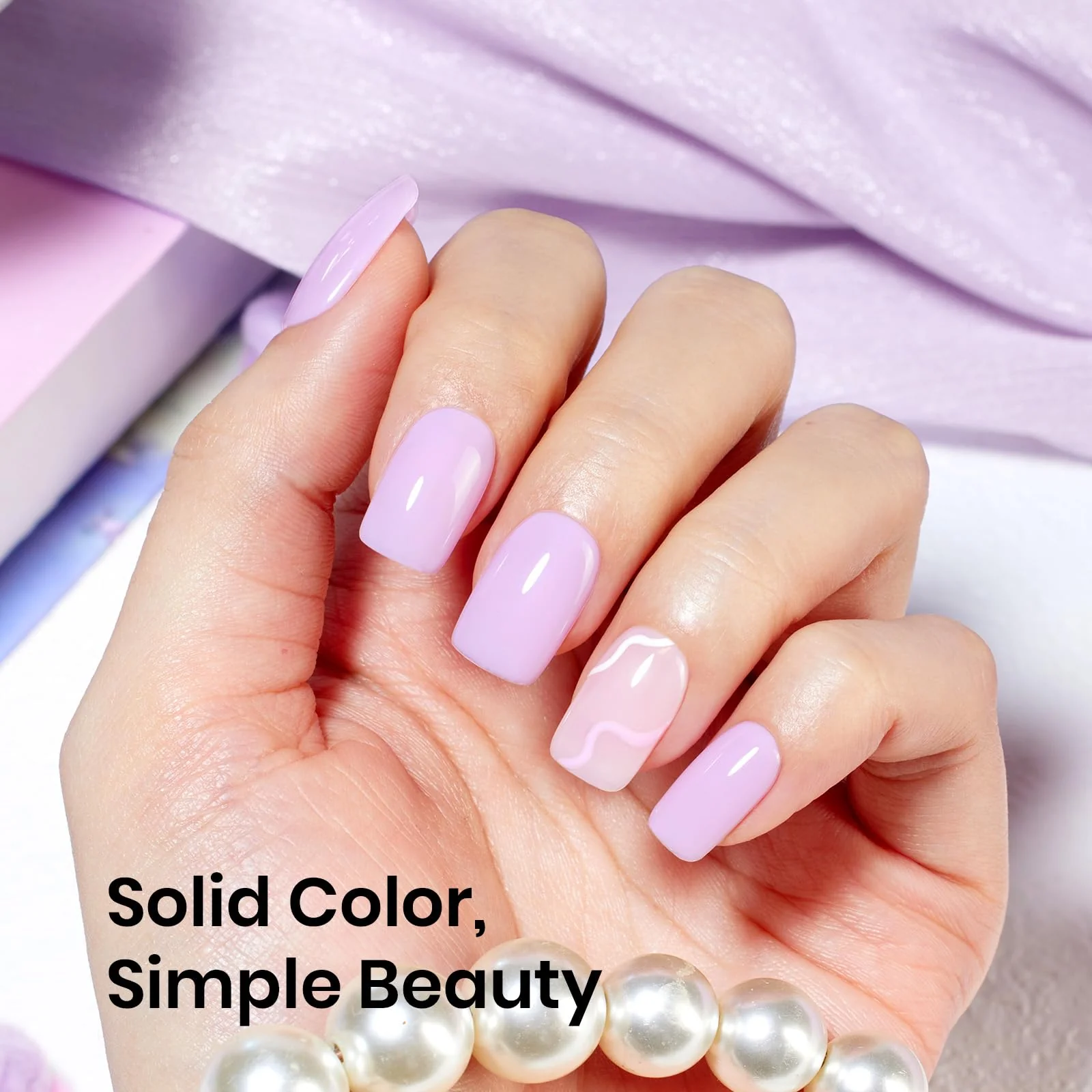 beetles Lavender Purple Gel Polish - 1pc 15ml lilac Pale Purple Violet Mauve Color Milky Taro Soak Off Uv LED Nail Lamp Polish Nail - Image 2