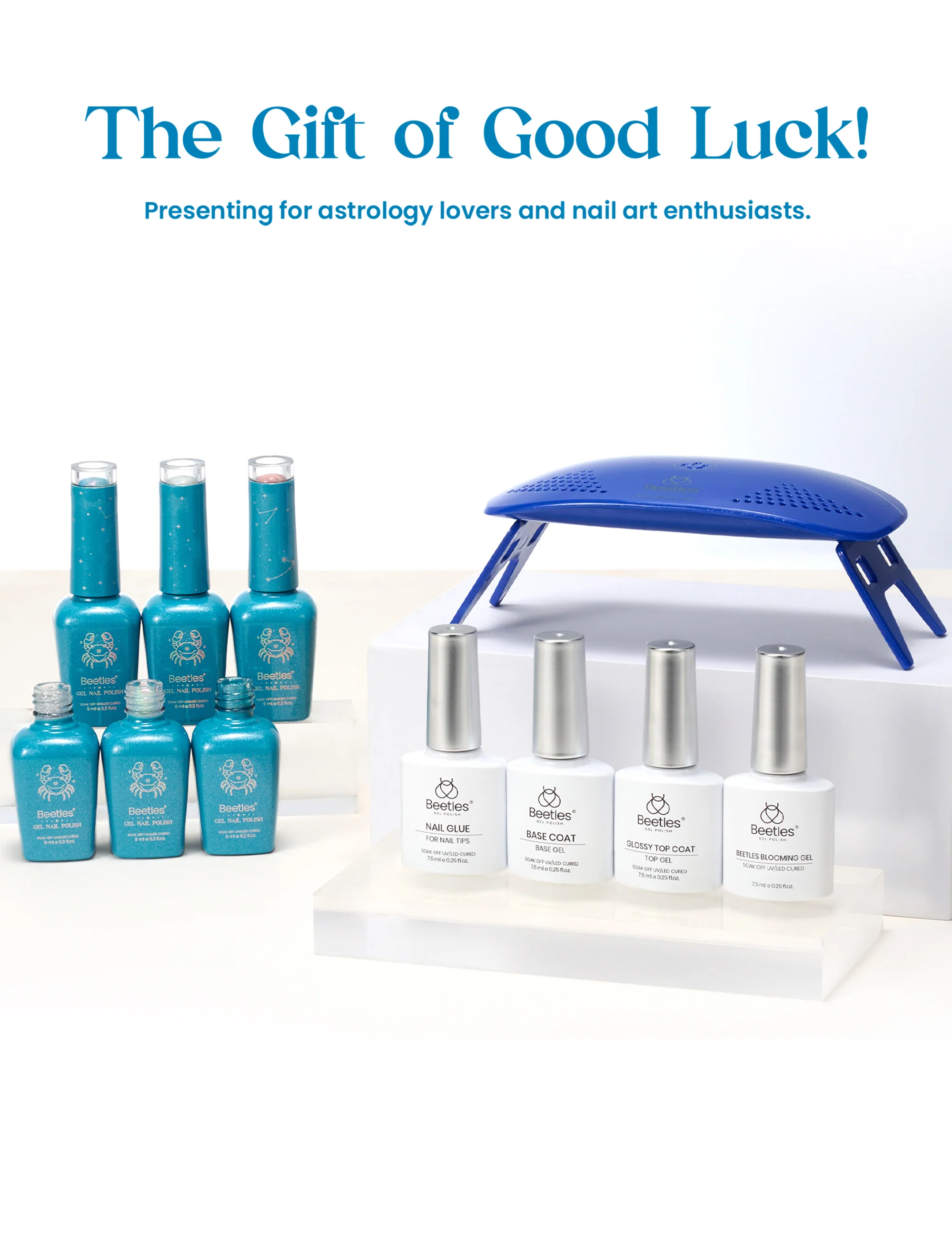 Beetles Lucky Box Cancer Zodiac Sign Gel Nail Polish Kit - Summer Nails 6 Colors(06.21-07.22) - Image 5