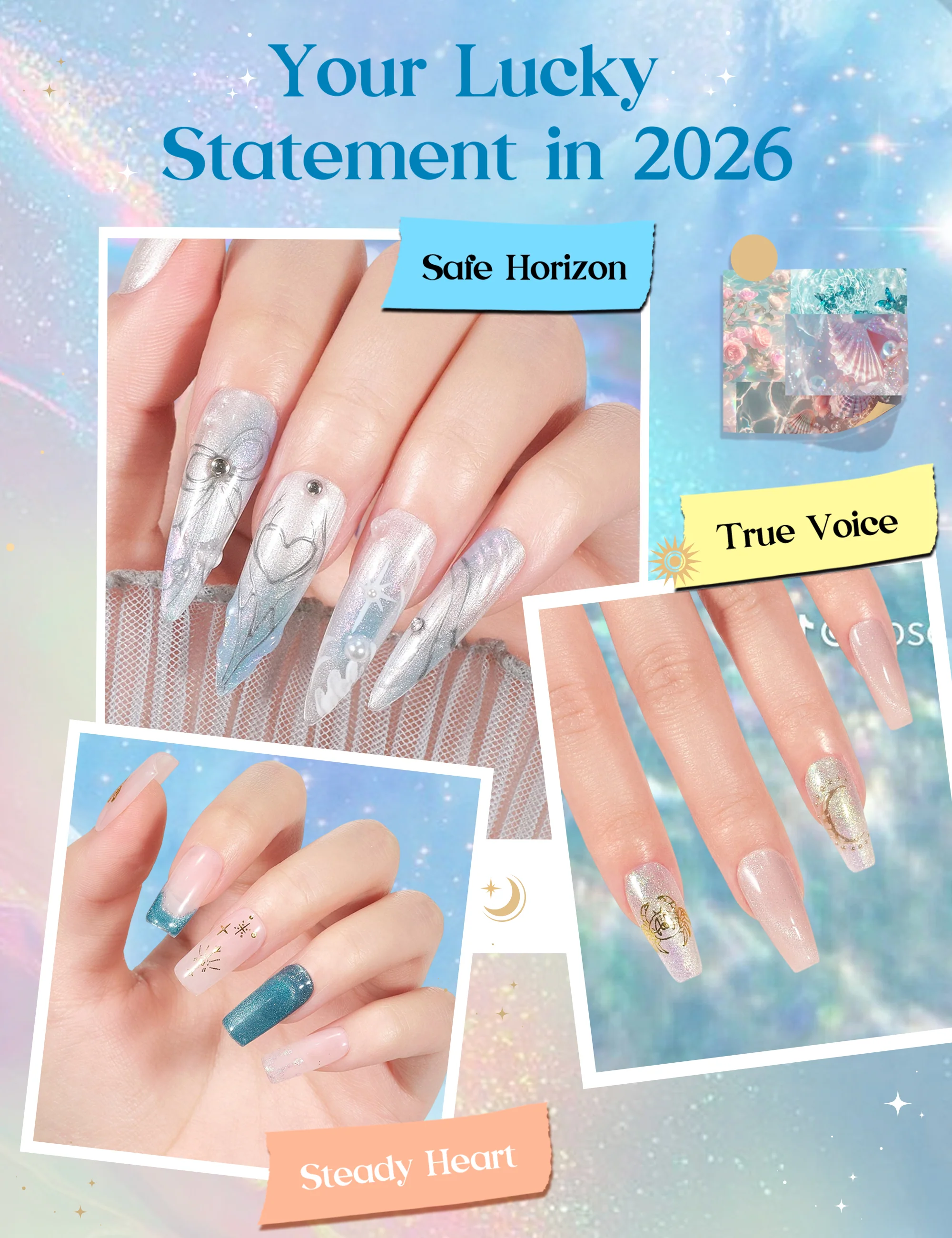 Beetles Lucky Box Cancer Zodiac Sign Gel Nail Polish Kit - Summer Nails 6 Colors(06.21-07.22) - Image 7