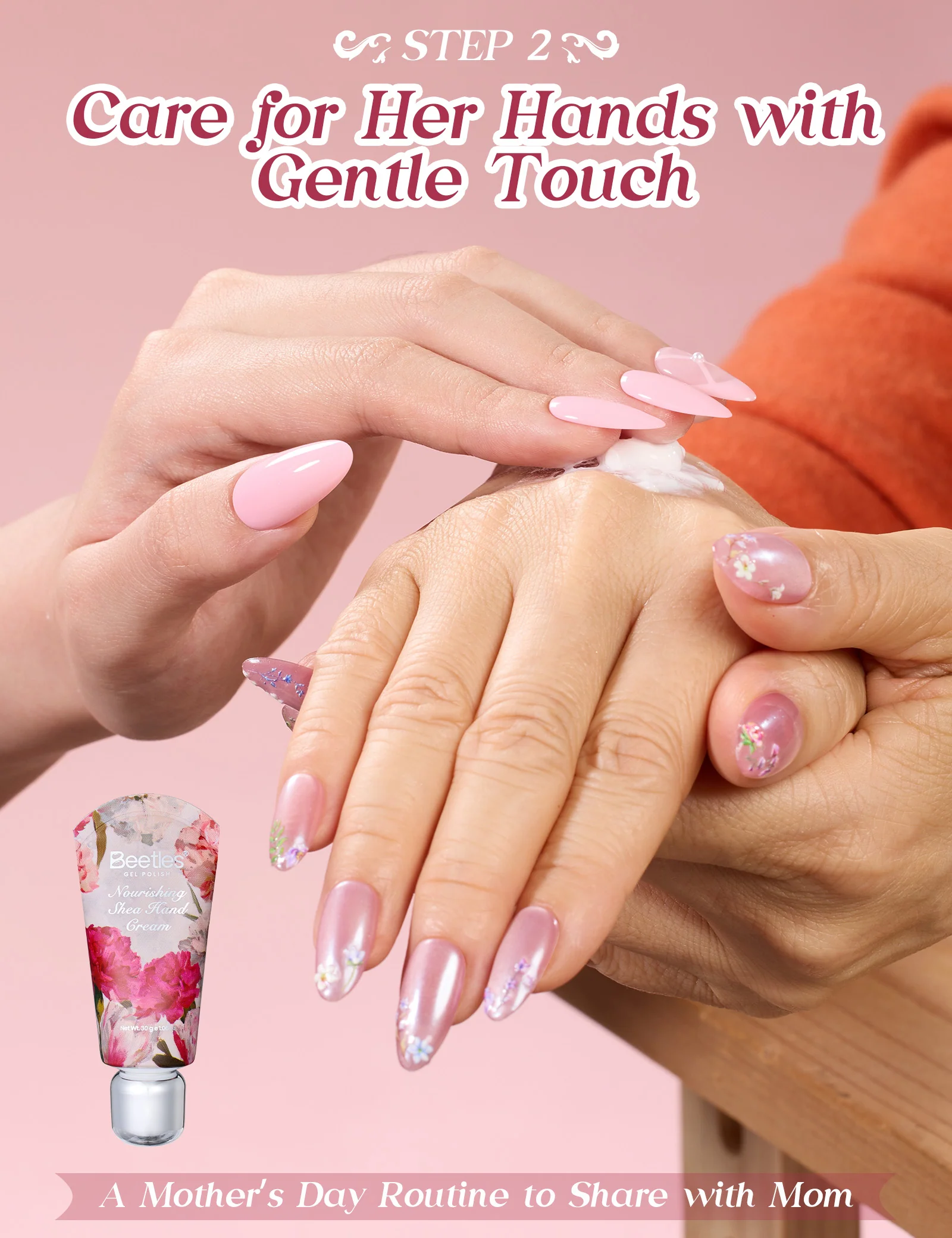 (Extra Free Nail Tips) Beetles Mani Time with Mom Birthday Gift Box | 12-Color HEMA-Free & TPO-Free Manicure Kit - Image 5