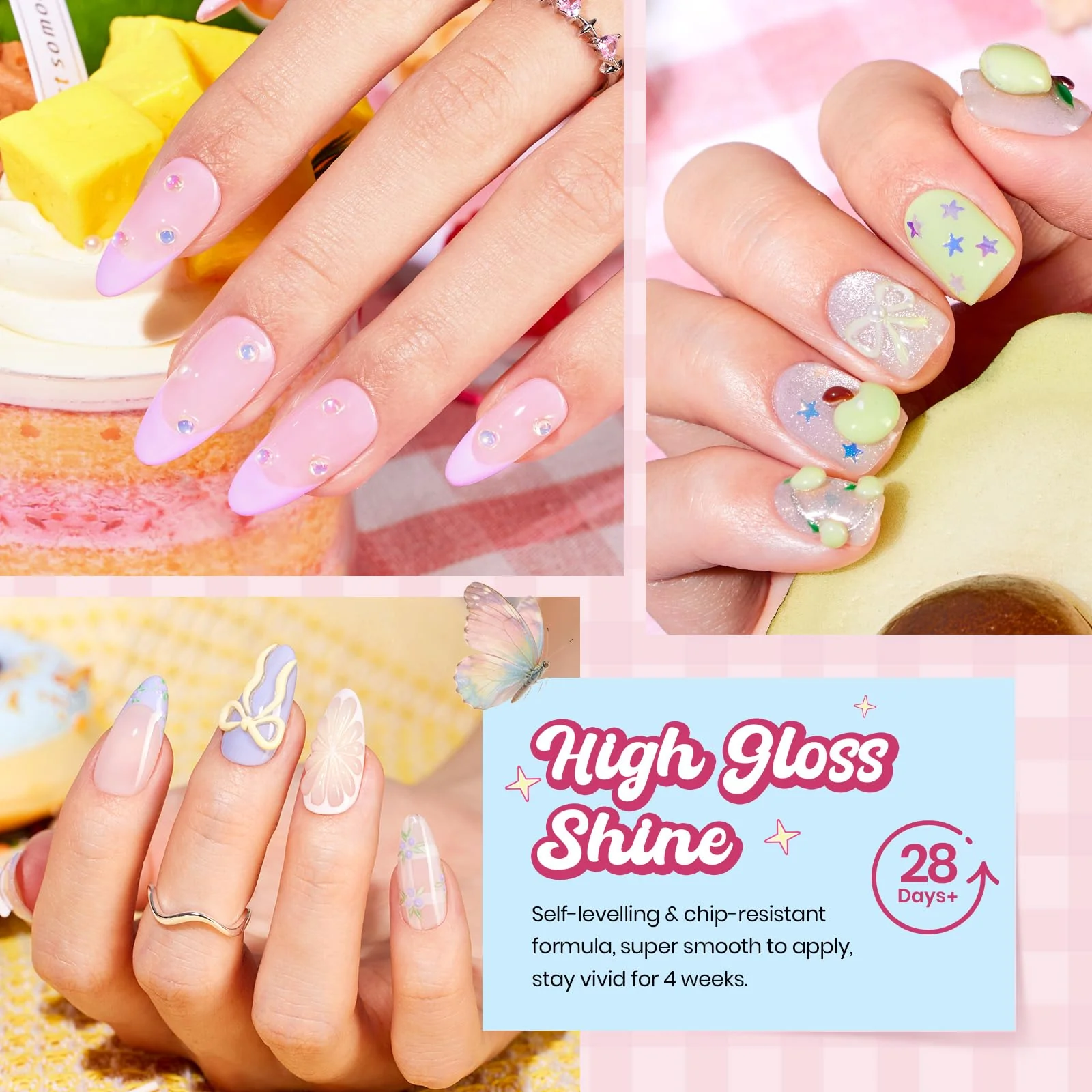 Beetles Pastel Gel Nail Polish Set - Summer Spring Anthology 20 Colors Gel Polish Cat Eye Pink Yellow Blue Green Pearl Shimmer - Image 7