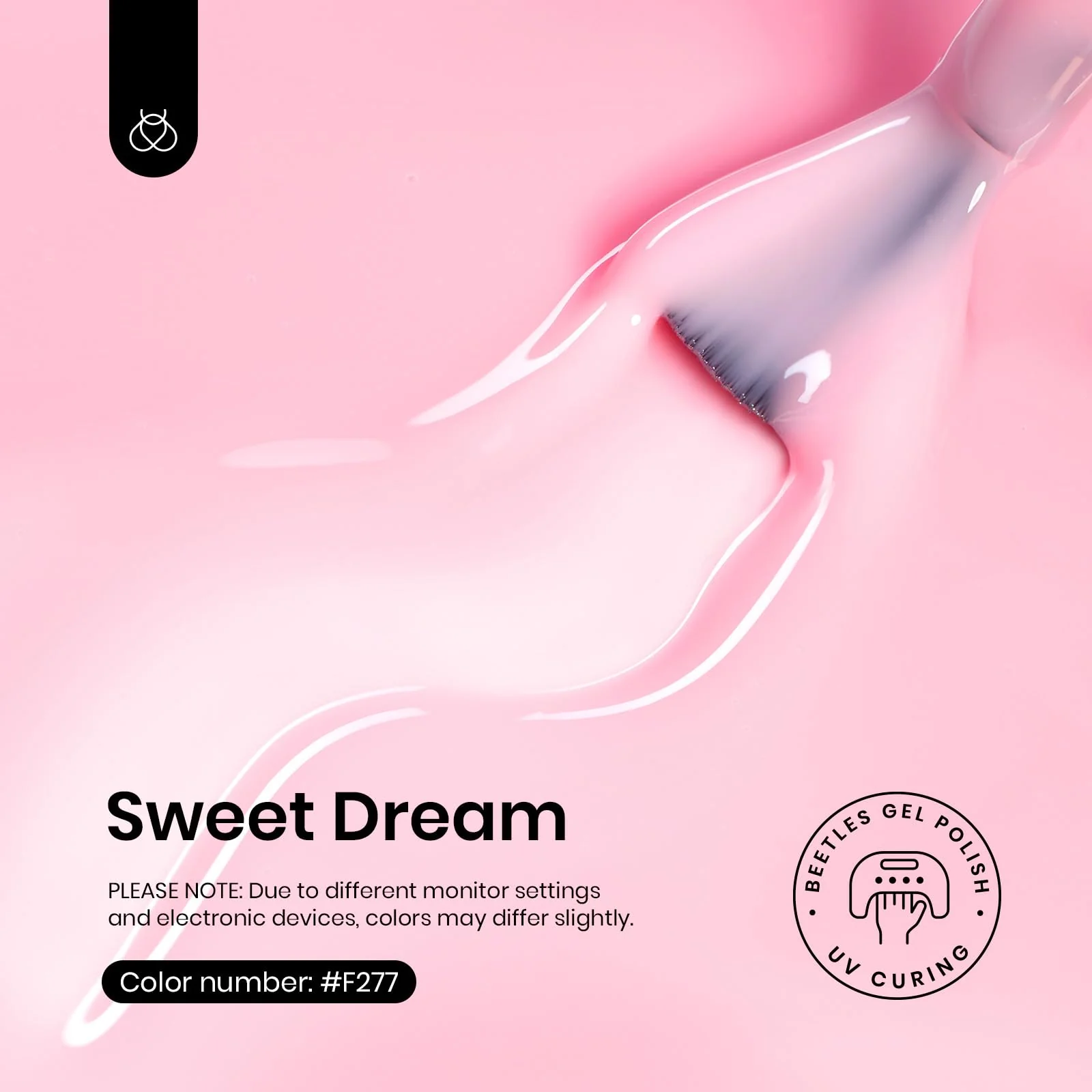 Beetles Pink Gel Nail Polish - 15ML Baby Pink Nude Gel Polish Nail Concealer Jelly Sheer Translucent Effect - Image 2