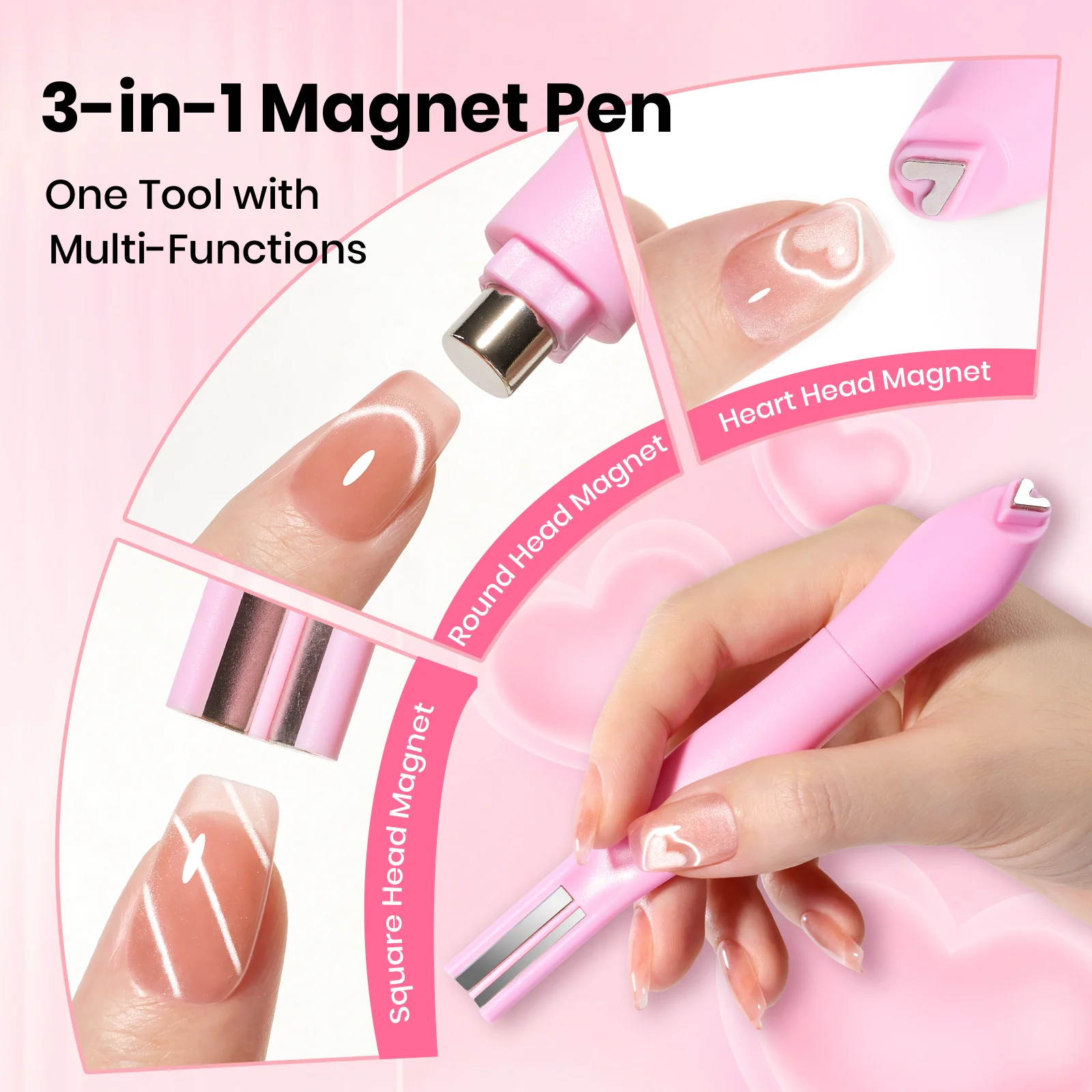Beetles Pro 3-in-1 Cat Eye Magnet for Nails - Image 3
