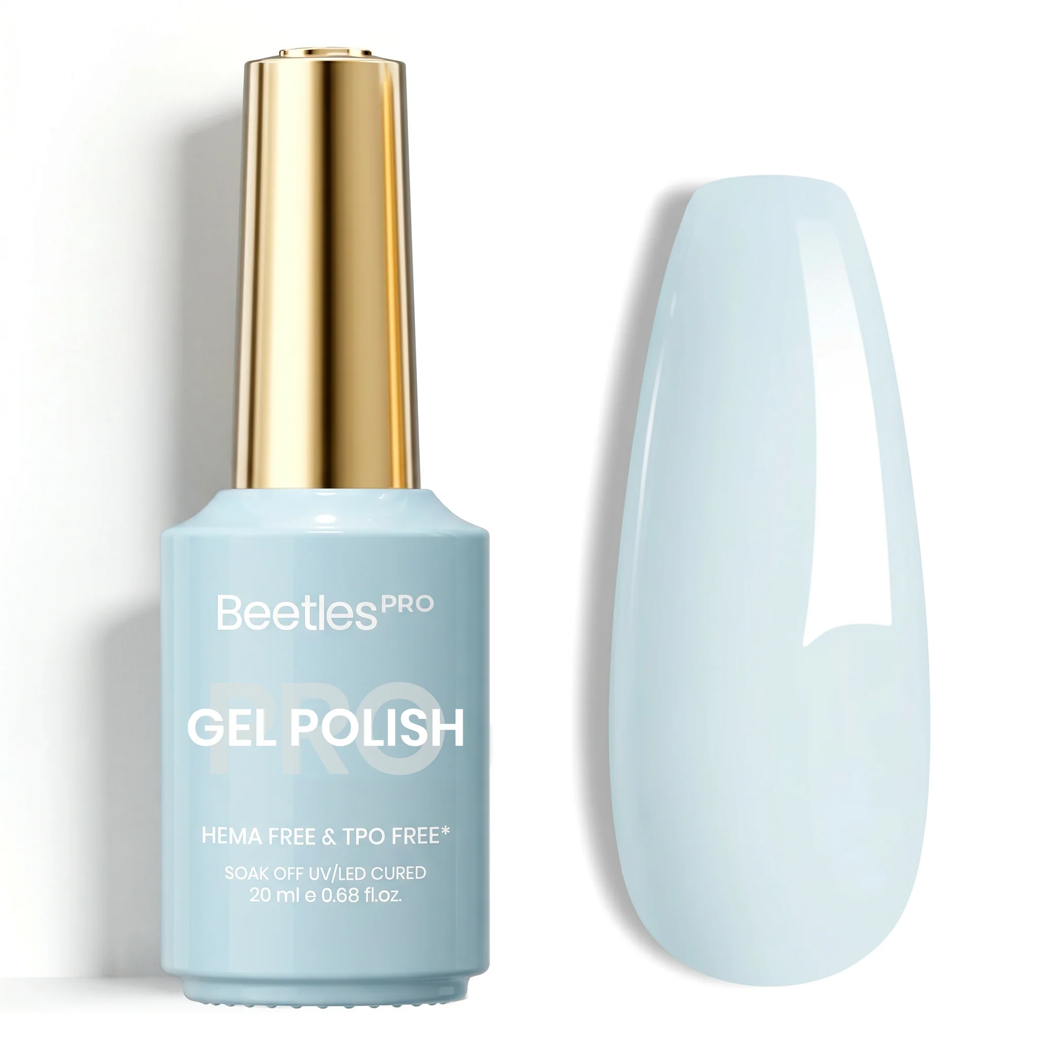 Beetles Pro Azure Lagoon HEMA Free TPO Free Gel Nail Polish 20ml