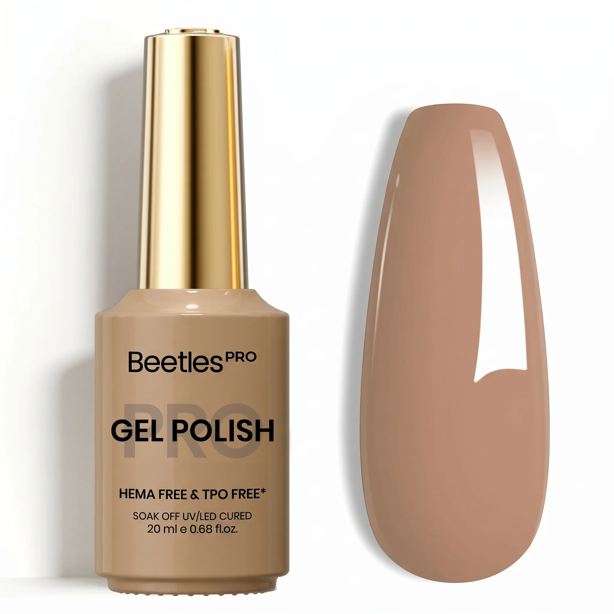 Beetles Pro Biscotti Nude HEMA Free TPO Free Gel Nail Polish 20ml
