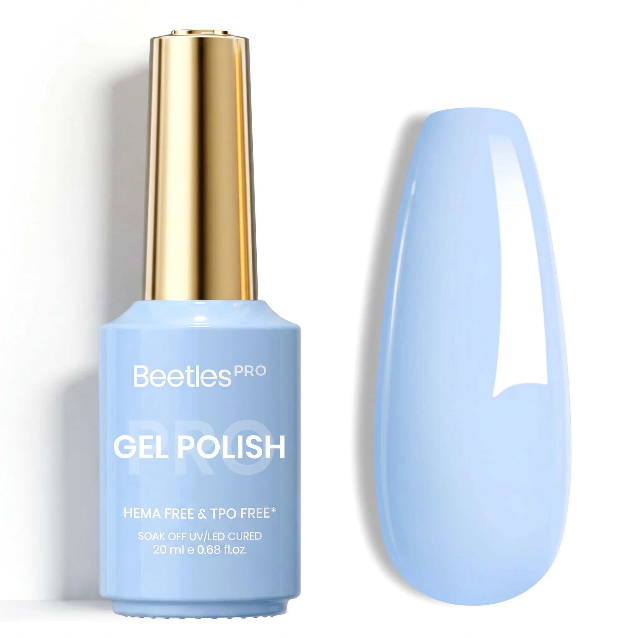Beetles Pro Blue Memories HEMA Free TPO Free Gel Nail Polish 20ml