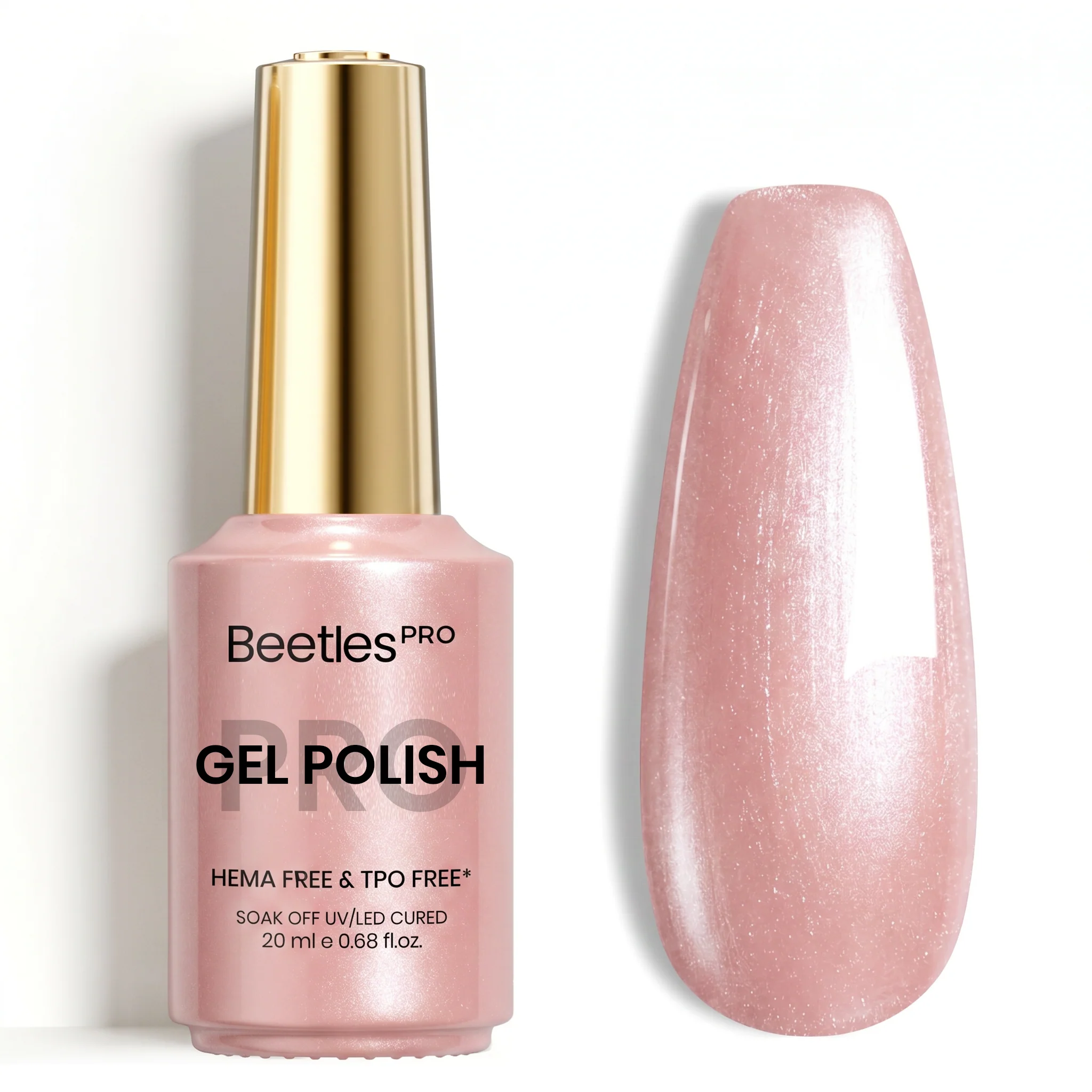 Beetles Pro Blushing Haze HEMA Free TPO Free Cat Eye Gel Nail Polish 20ml