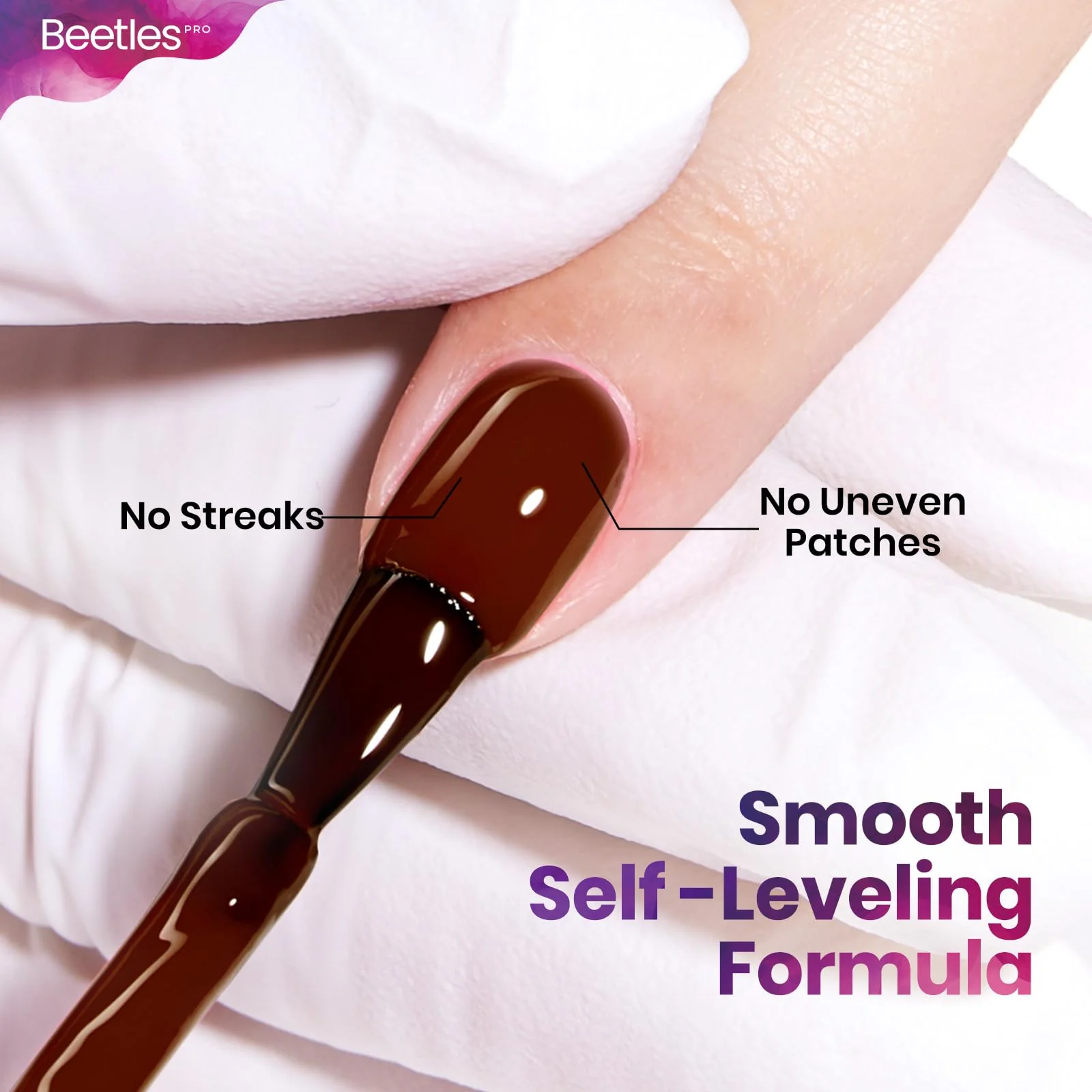 Beetles Pro Brown Gel Polish - Espresso Confession 1pc 20ml Dark Brown Color Gel Polish - Image 6