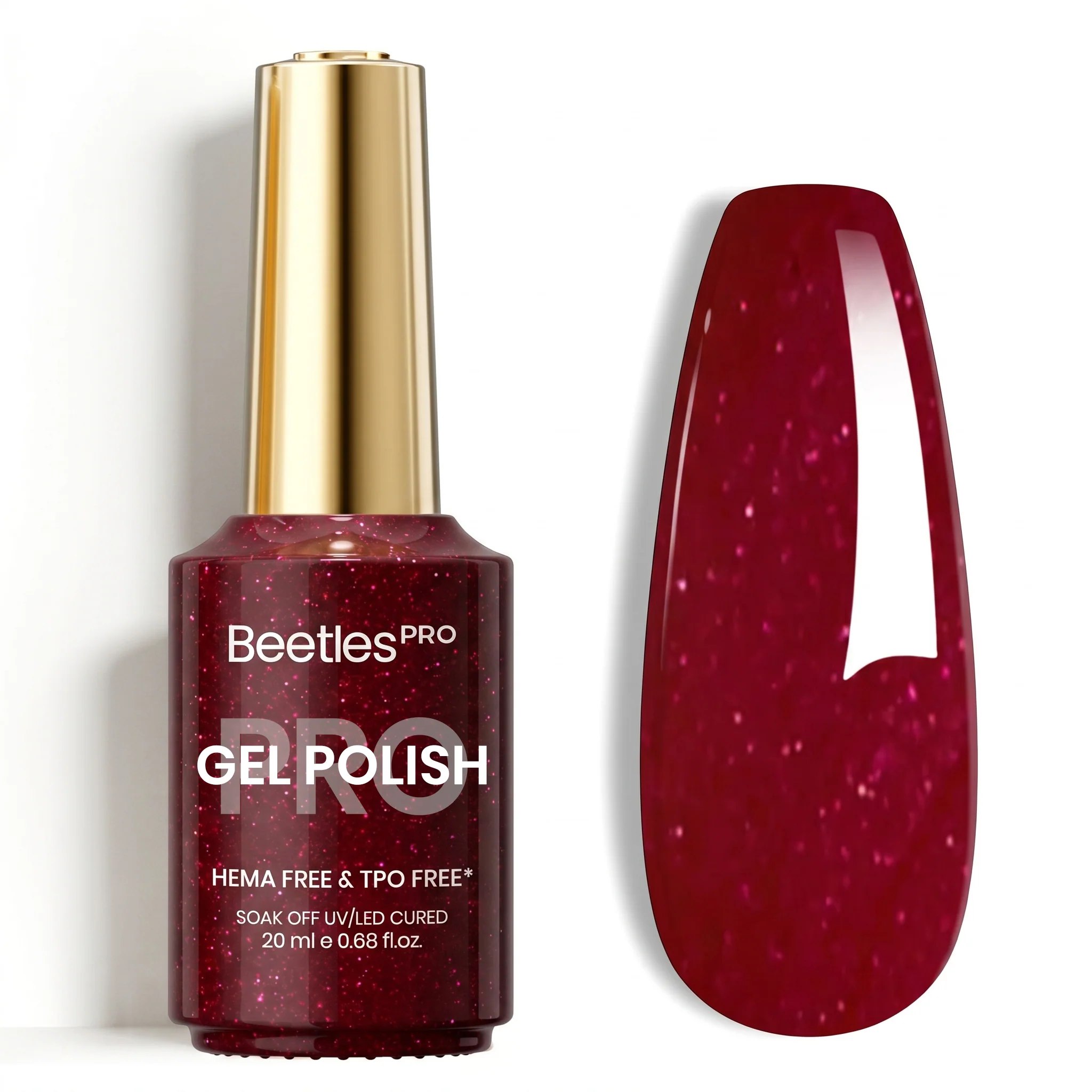 Beetles Pro Classic Rouge HEMA Free TPO Free Gel Nail Polish 20ml