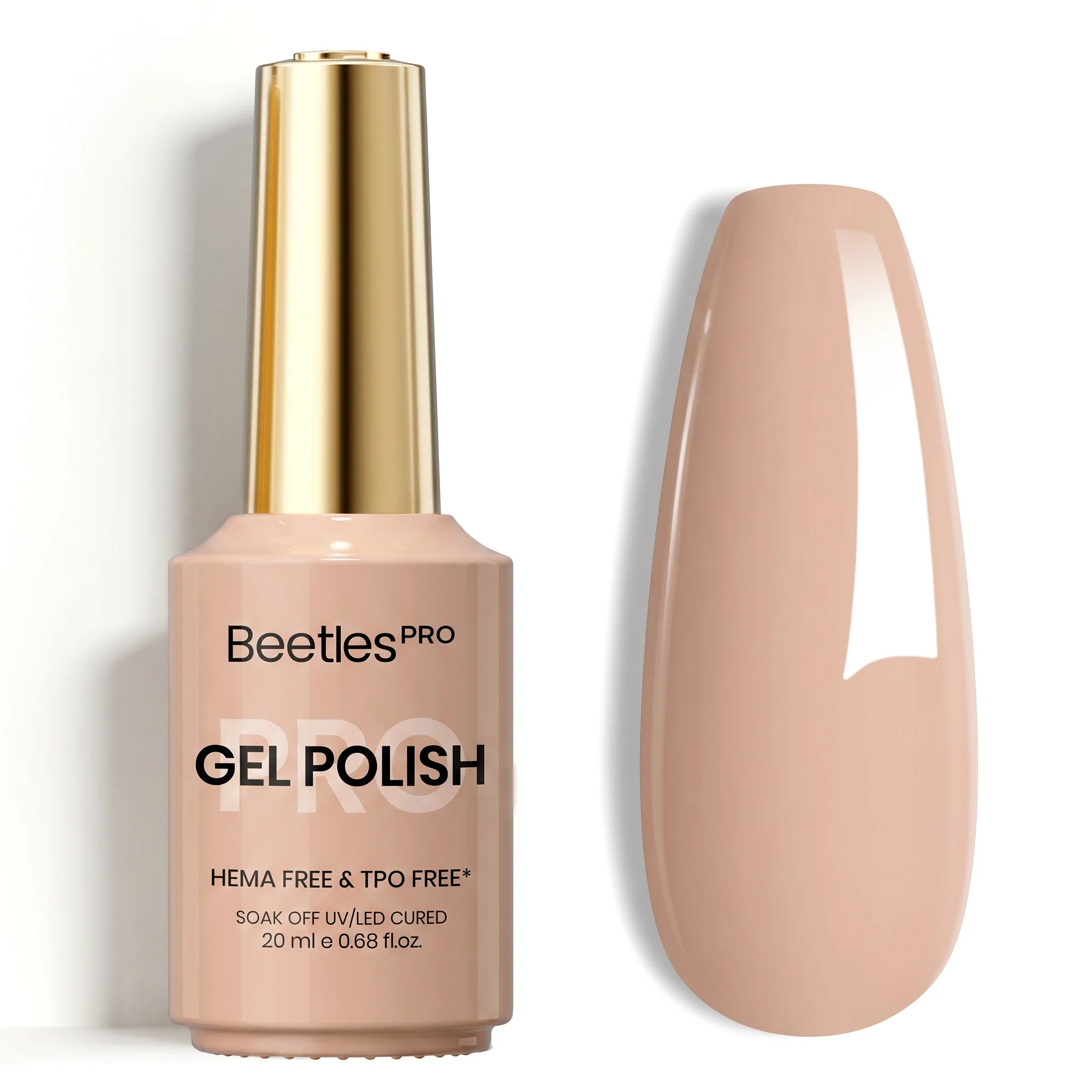 Beetles Pro Cream Blush HEMA Free TPO Free Gel Nail Polish 20ml
