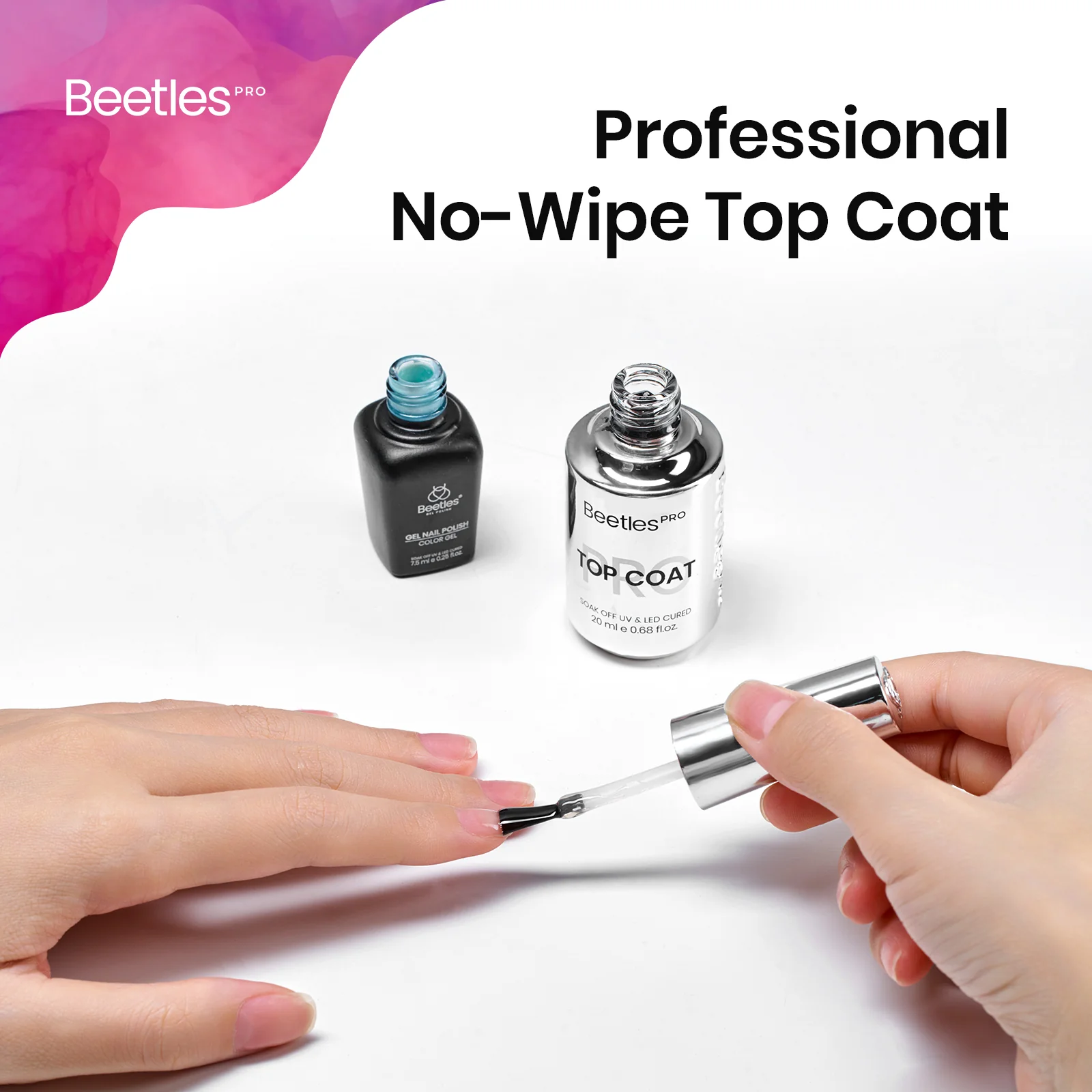 Beetles Pro Gel Top Coat HEMA Free TPO Free 20ml - Image 2