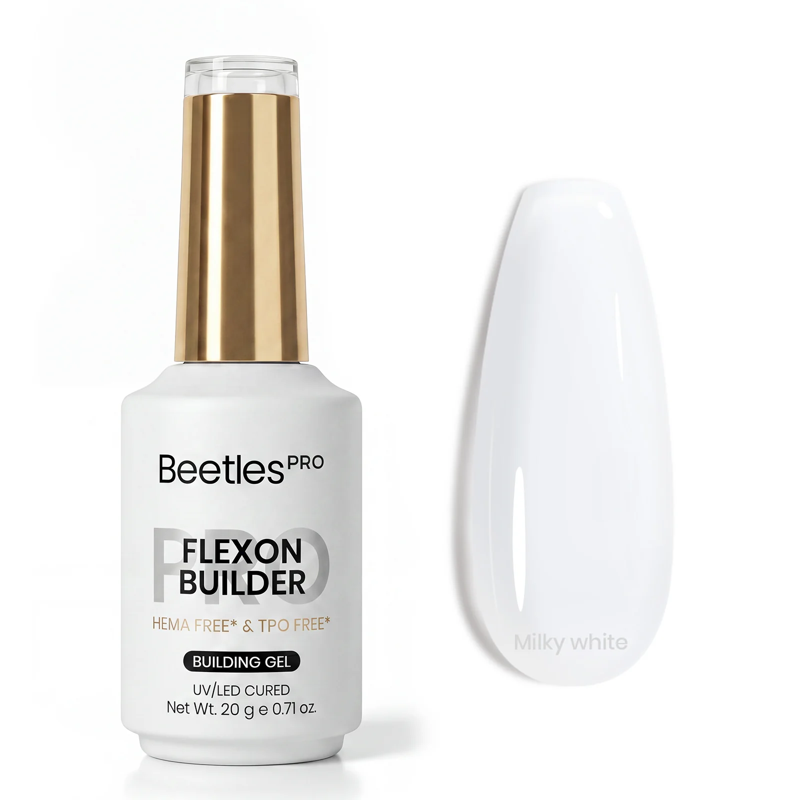 Beetles Pro HEMA Free TPO Free Milky White Builder Gel