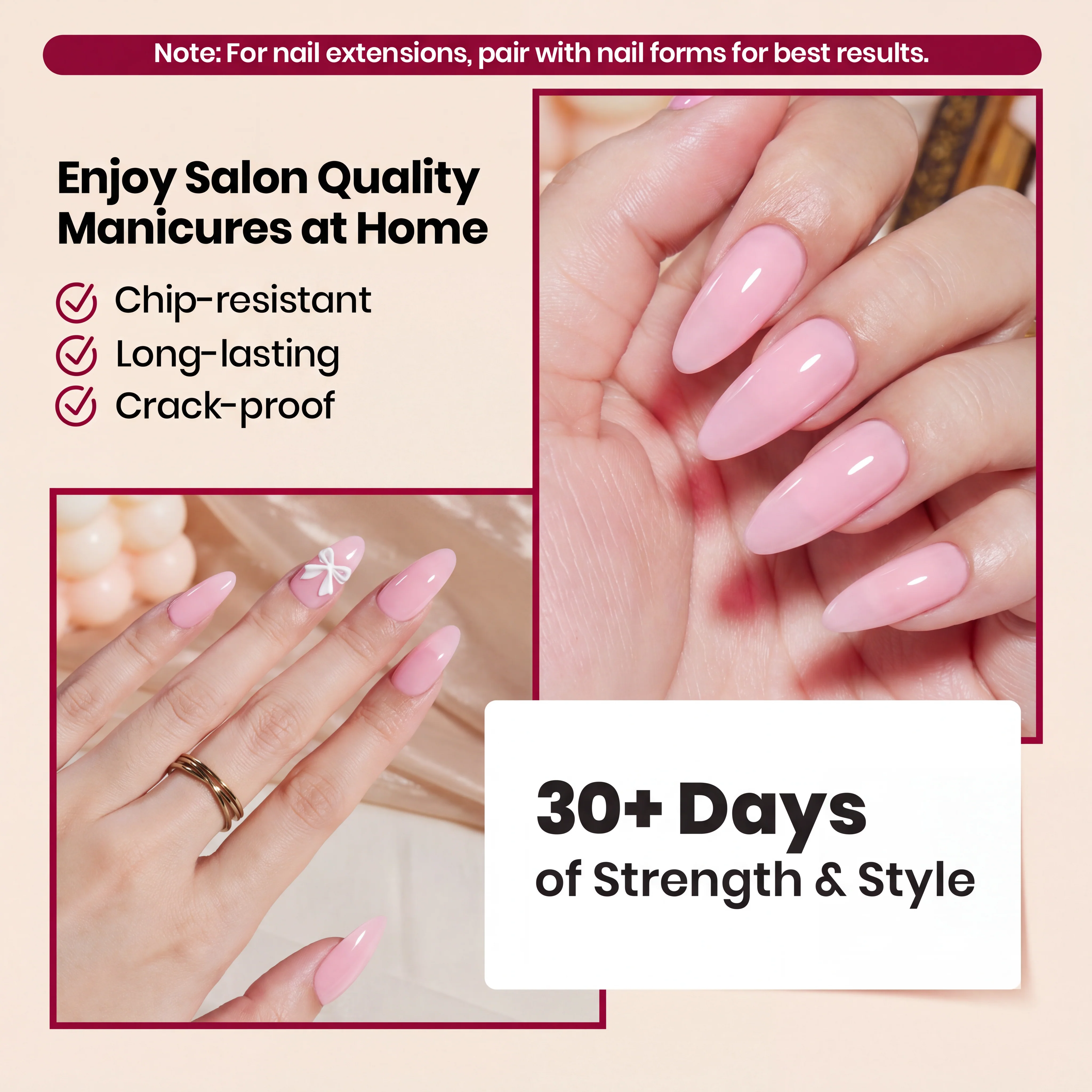 Beetles Pro HEMA Free TPO Free Rosy Veil Builder Gel - Image 5