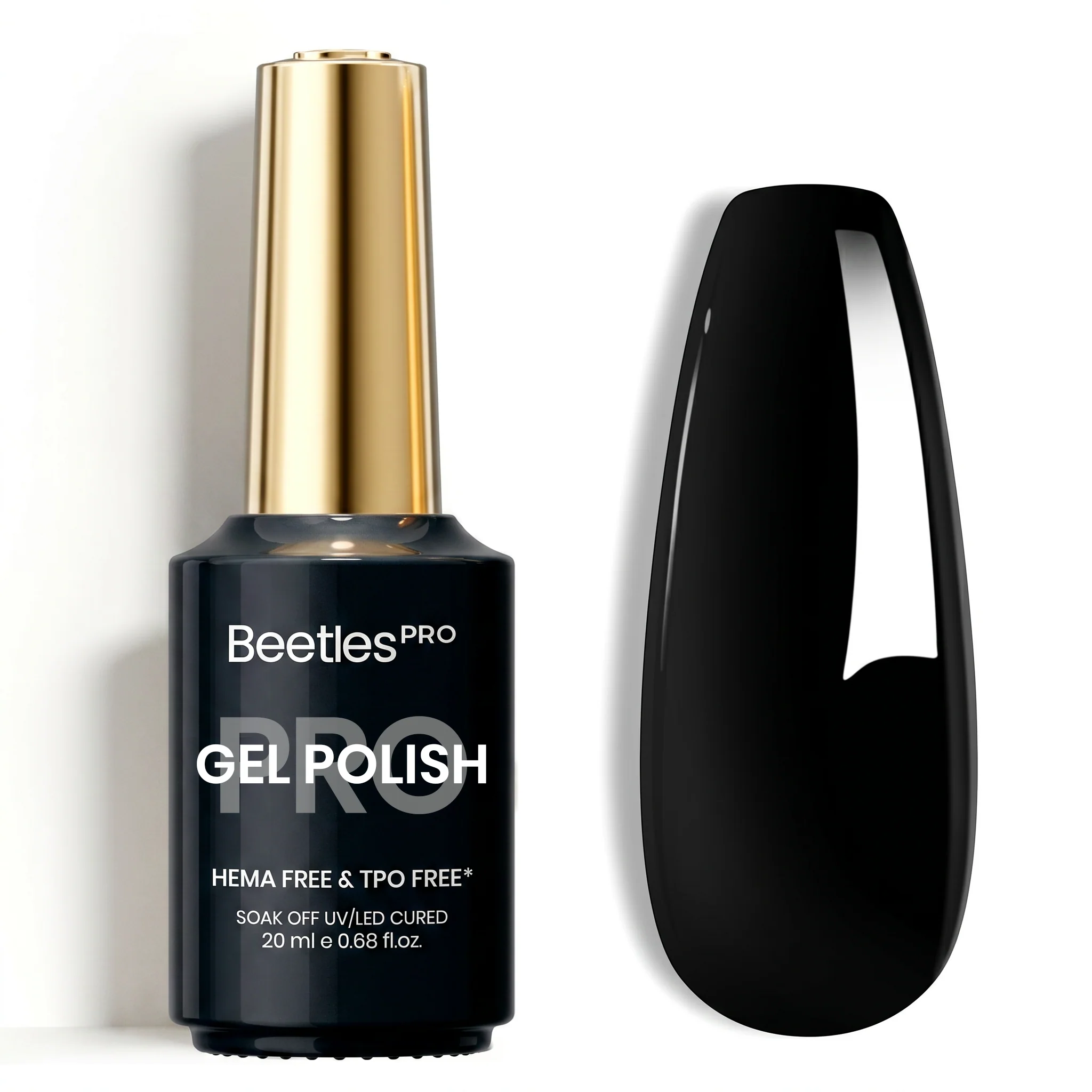 Beetles Pro Ink Noir HEMA Free TPO Free Gel Nail Polish 20ml