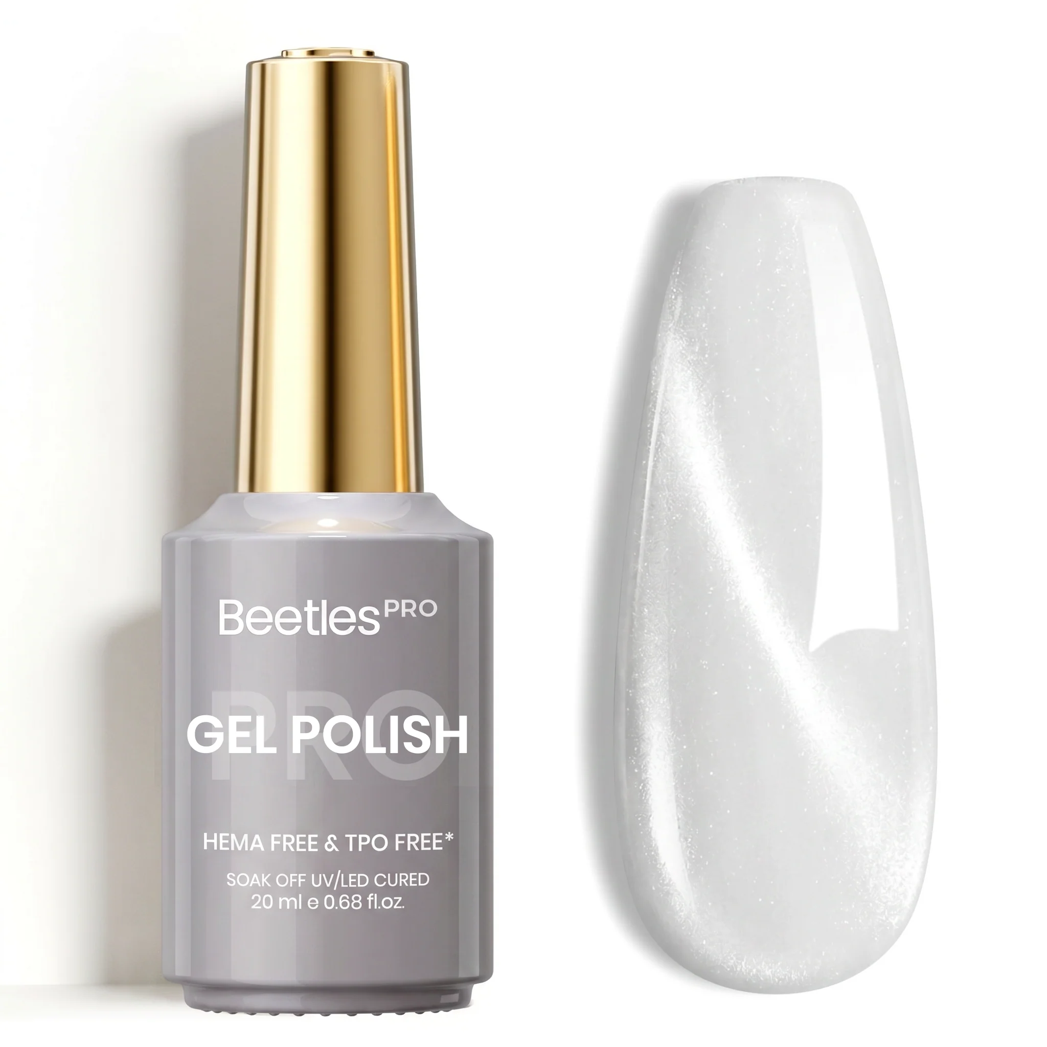 Beetles Pro Moonlit Veil HEMA Free TPO Free Cat Eye Gel Nail Polish 20ml