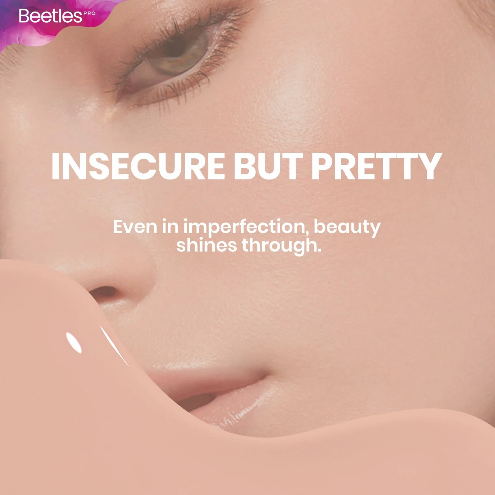 Beetles Pro Nude Gel Polish - Insecure but Pretty, Milky Pink Nail Color 20ML Sheer Nude Jelly Gel Polish - Image 8