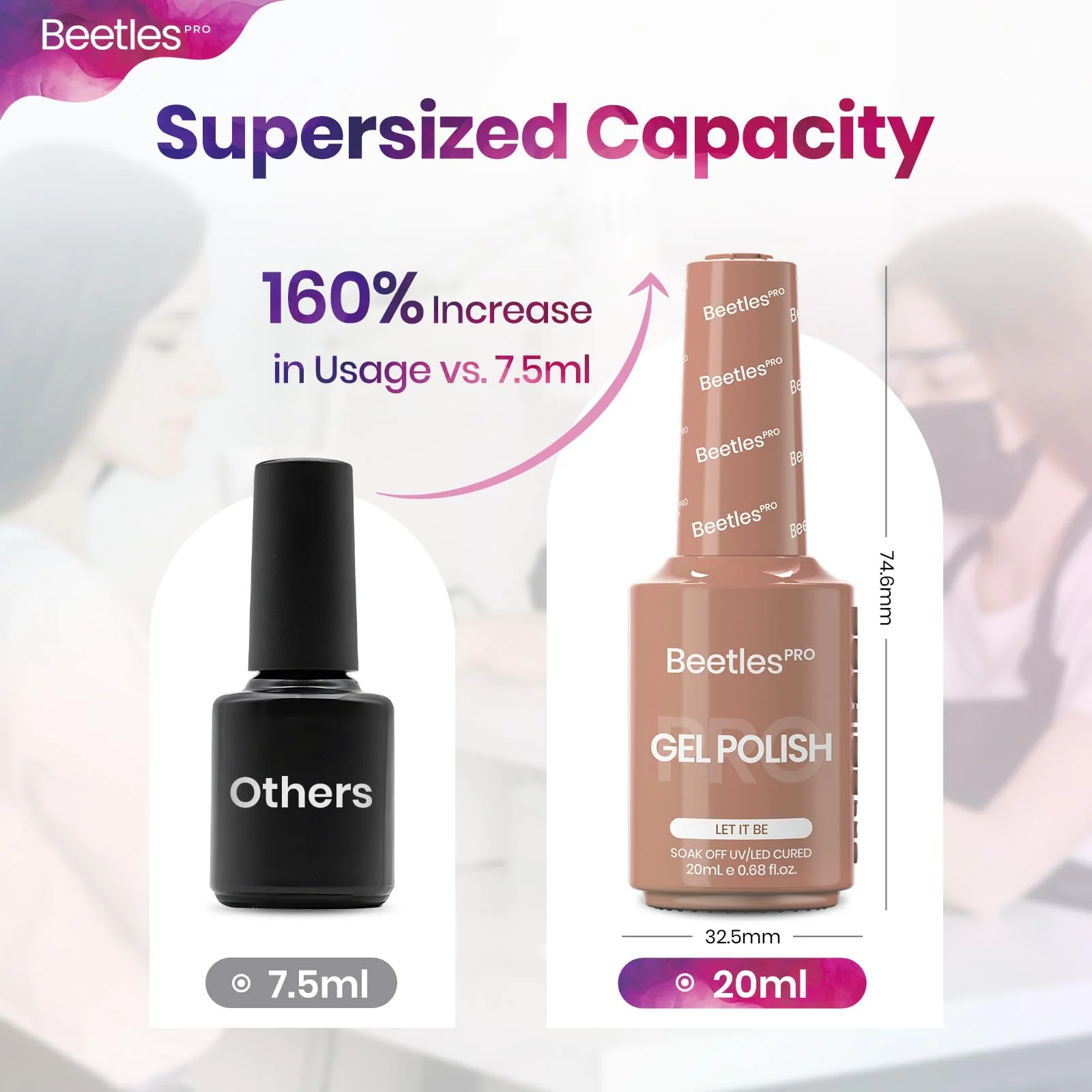 Beetles Pro Nude Gel Polish Let It Be 1 Pcs 20ml Nude Brown Neutral Gel Polish - Image 7