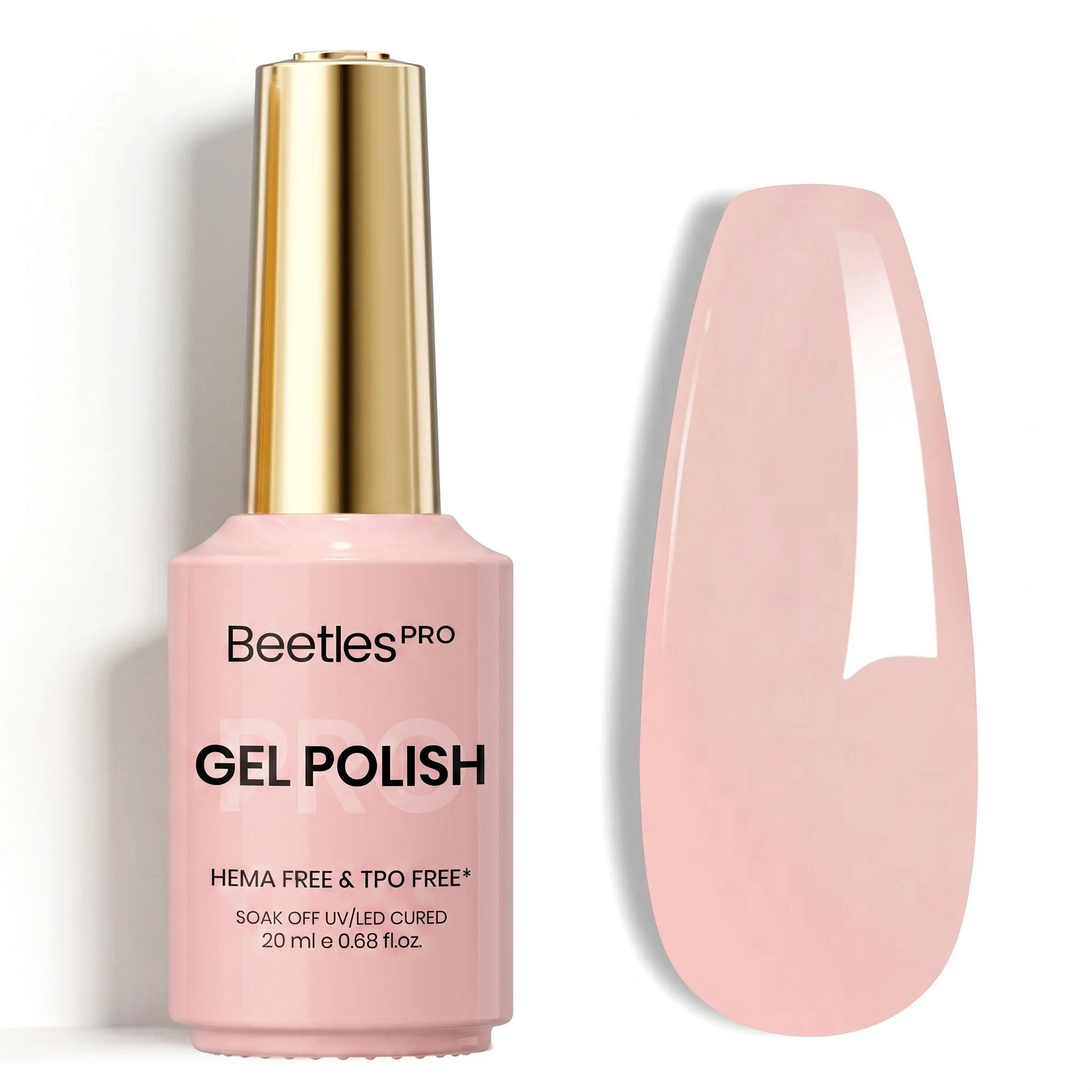 Beetles Pro Pink Standard HEMA Free TPO Free Gel Polish 20ml
