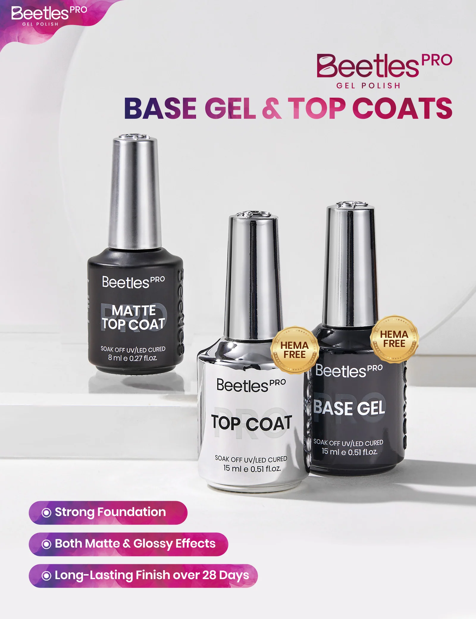 Beetles Pro Poetry of Garden HEMA Free TPO Free 18 Colors Gel Nail Polish Set 15ml - Image 6