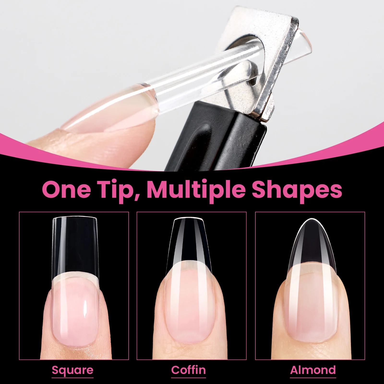 Beetles Pro Tipex Instant Apex Nail Tips, XXL Square 512pcs 16 Sizes for DIY Salon-look Extensions - Image 5