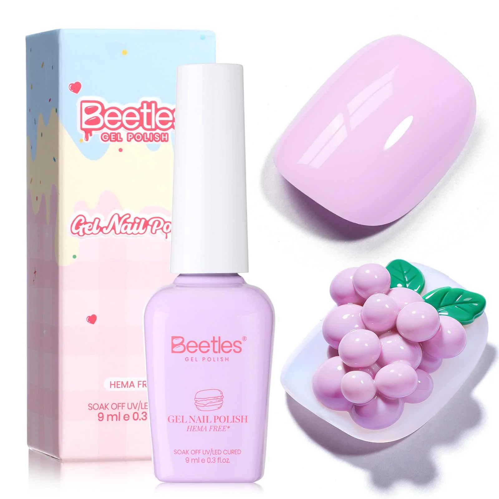 Beetles Purple Gel Nail Polish - Lavender Macarons Pastel Purple Gel Polish